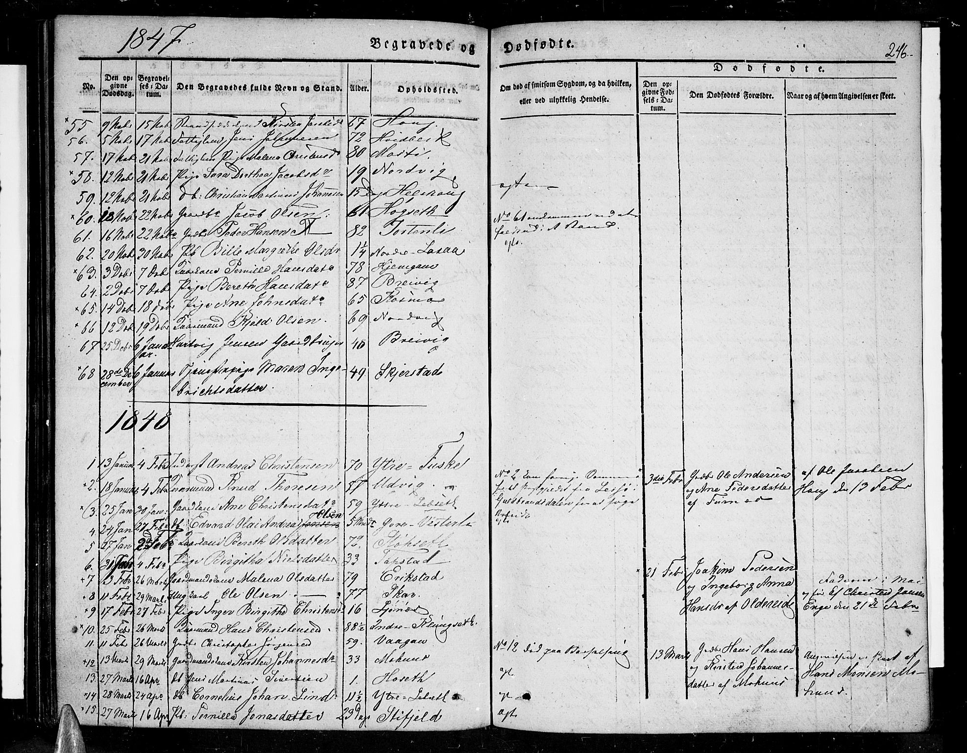Ministerialprotokoller, klokkerbøker og fødselsregistre - Nordland, SAT/A-1459/852/L0737: Parish register (official) no. 852A07, 1833-1849, p. 246