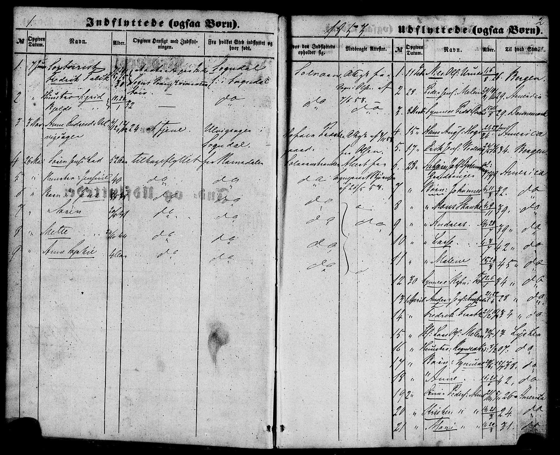 Hafslo sokneprestembete, SAB/A-80301/H/Haa/Haaa/L0018: Parish register (official) no. A 18, 1853-1886, p. 0-1