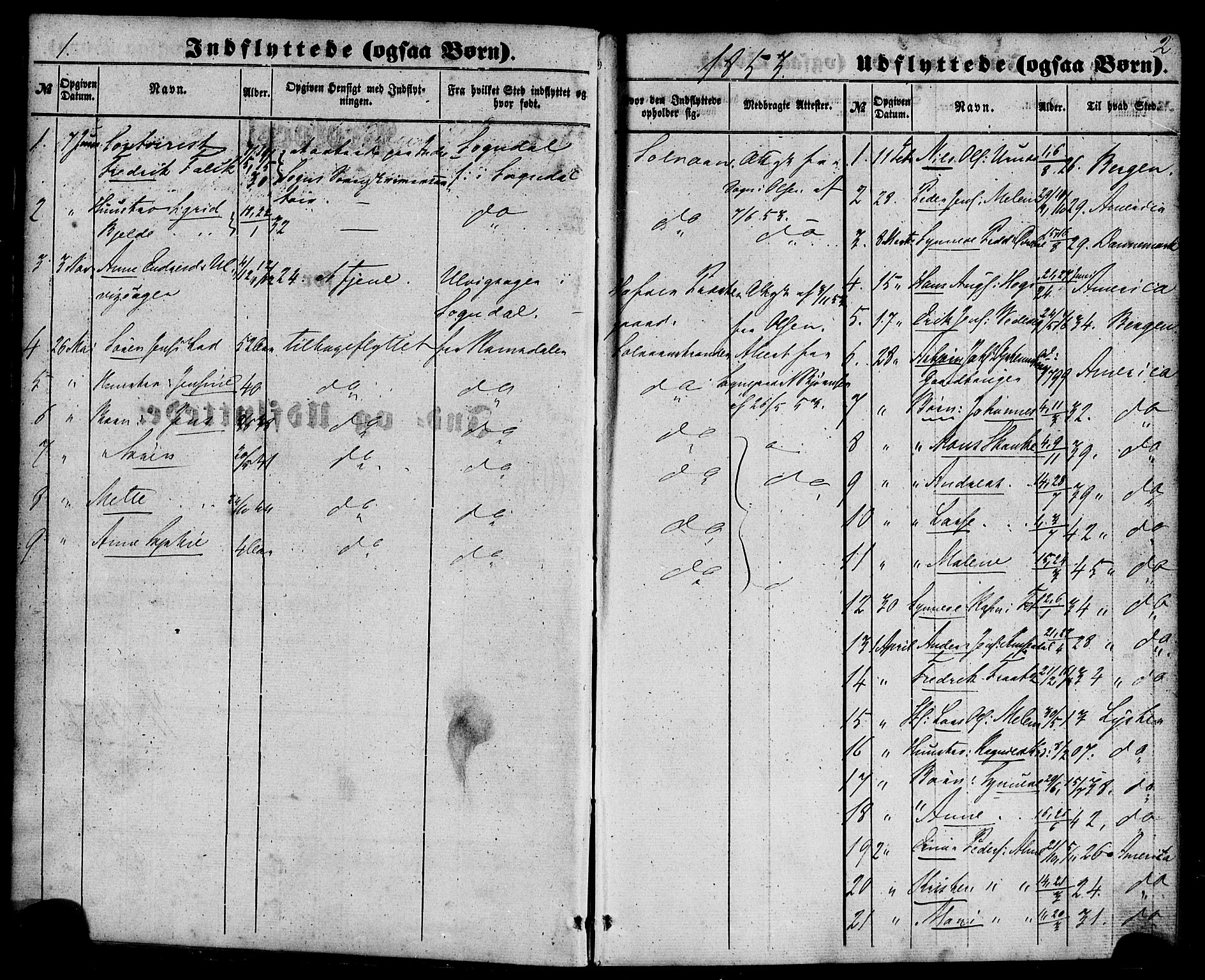 Hafslo sokneprestembete, AV/SAB-A-80301/H/Haa/Haaa/L0018: Parish register (official) no. A 18, 1853-1886, p. 0-1