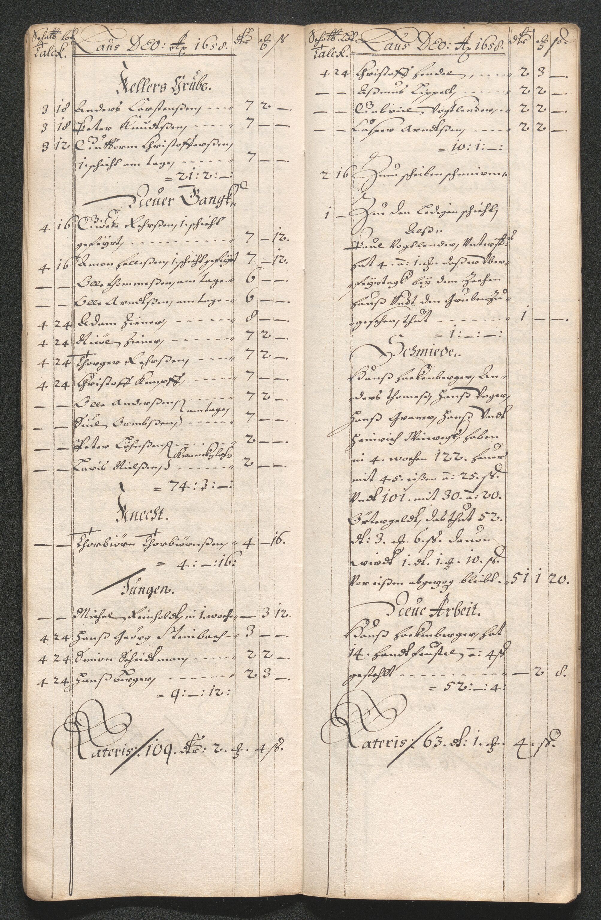 Kongsberg Sølvverk 1623-1816, SAKO/EA-3135/001/D/Dc/Dcd/L0033: Utgiftsregnskap for gruver m.m. , 1658, p. 532