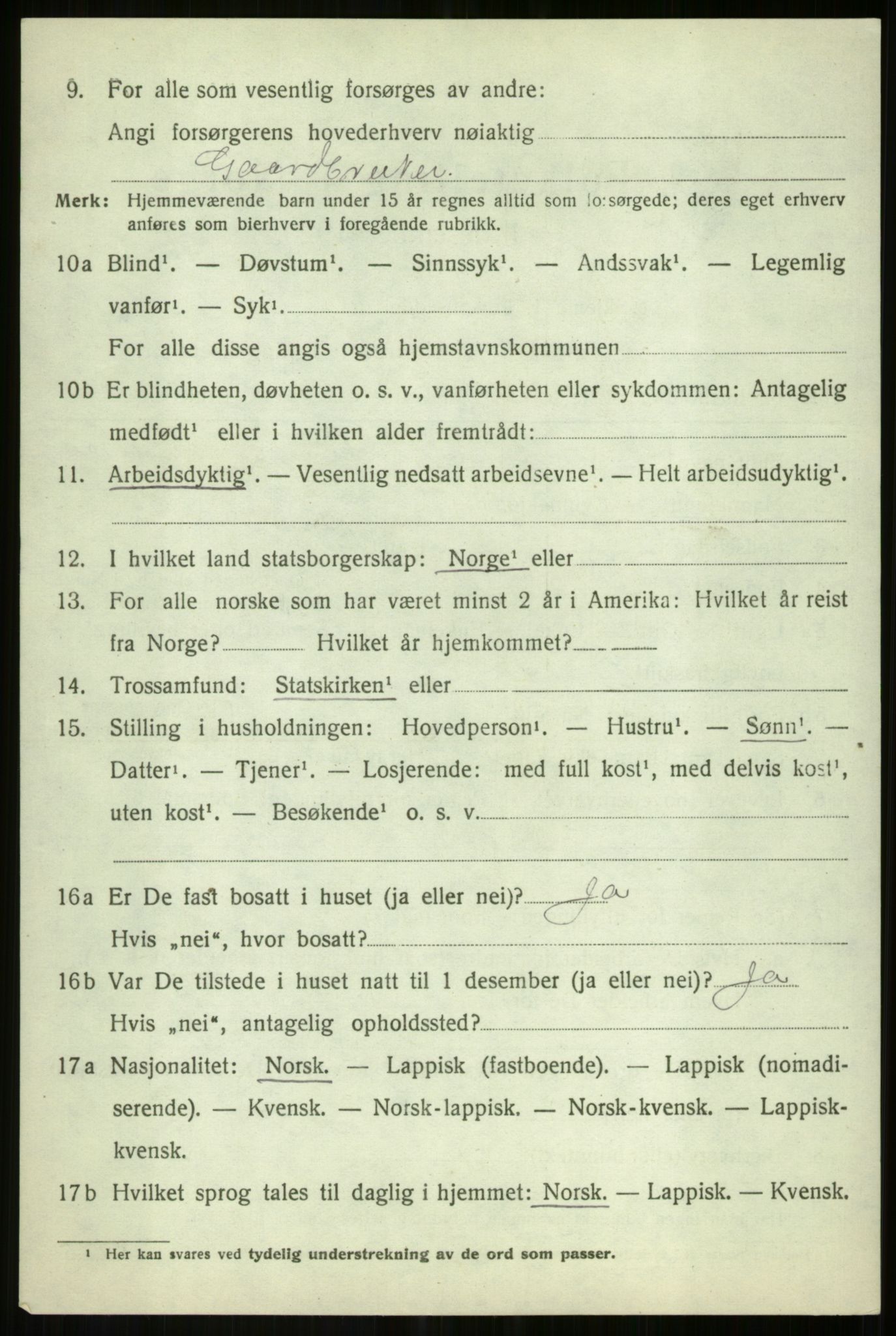 SATØ, 1920 census for Målselv, 1920, p. 8850