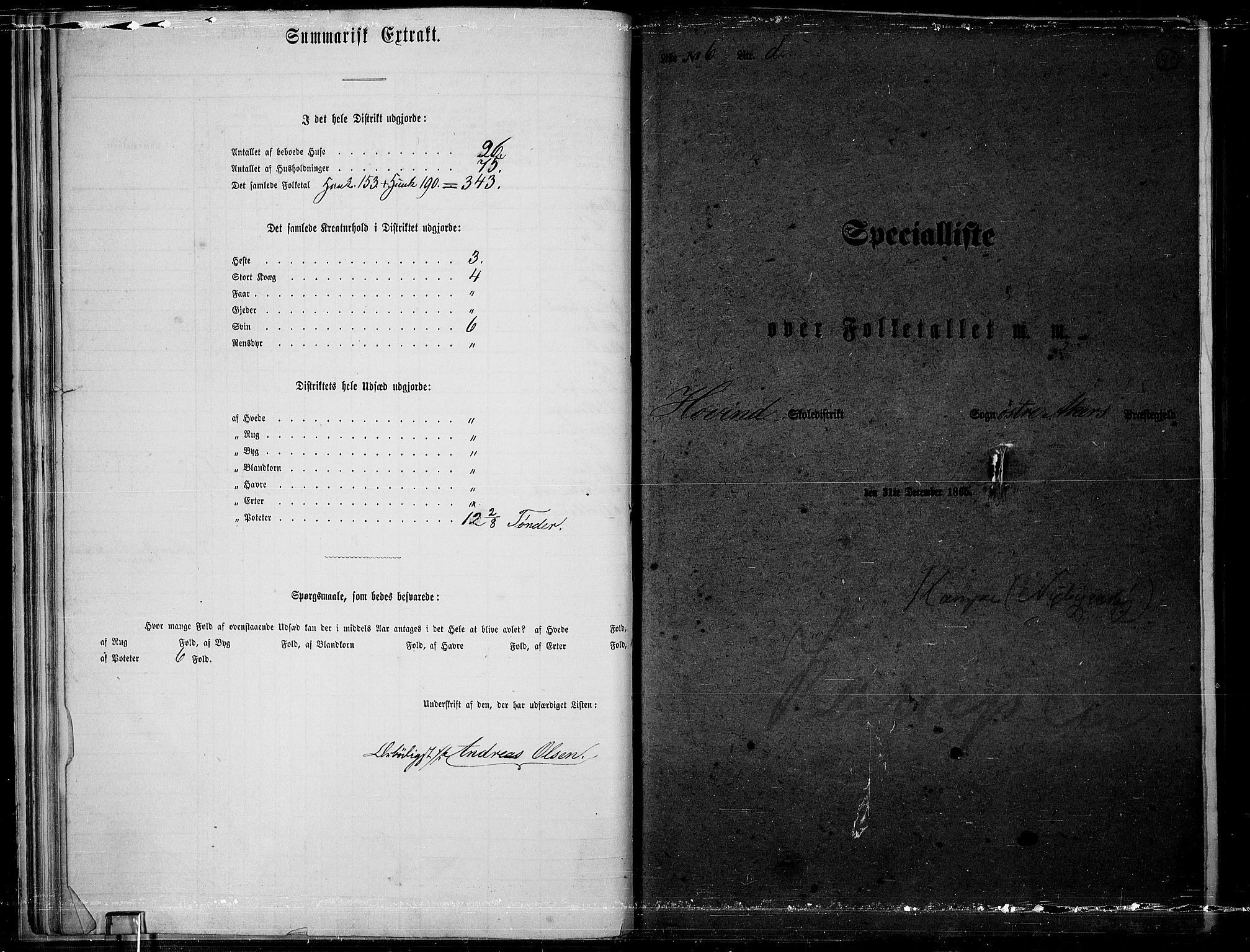 RA, 1865 census for Østre Aker, 1865, p. 264