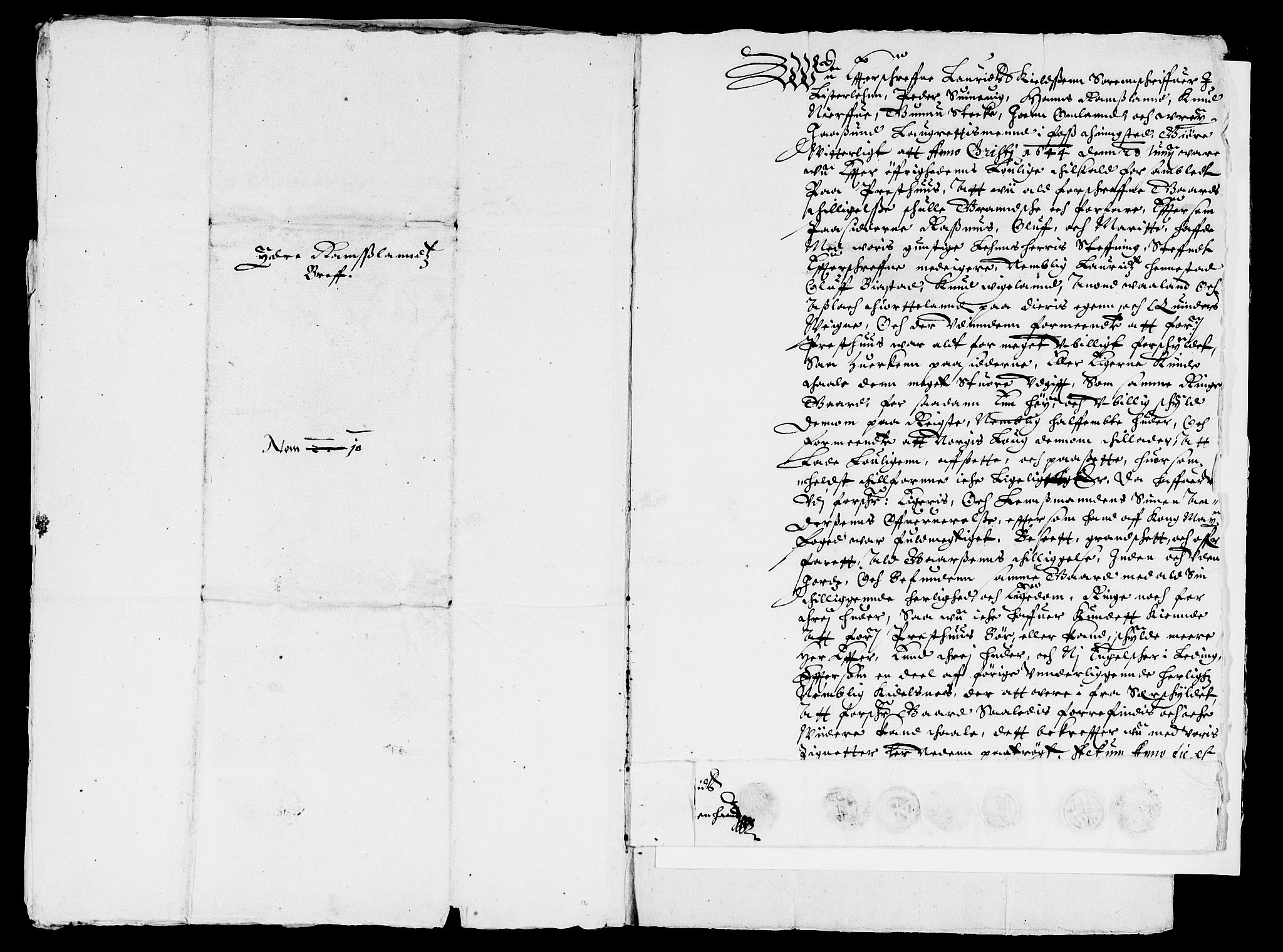 Rentekammeret inntil 1814, Reviderte regnskaper, Lensregnskaper, AV/RA-EA-5023/R/Rb/Rbr/L0015: Lista len, 1643-1645