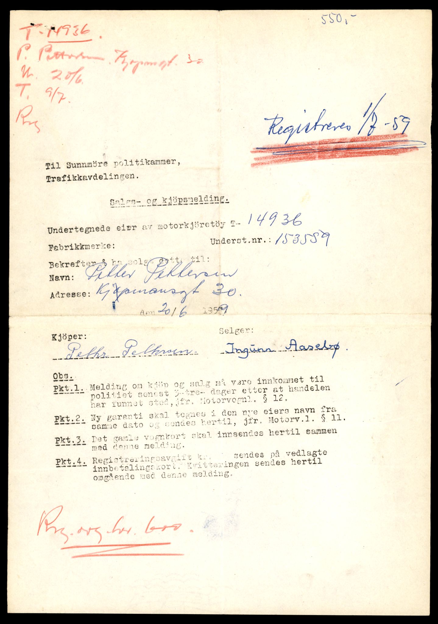 Møre og Romsdal vegkontor - Ålesund trafikkstasjon, AV/SAT-A-4099/F/Fe/L0049: Registreringskort for kjøretøy T 14864 - T 18613, 1927-1998, p. 1663