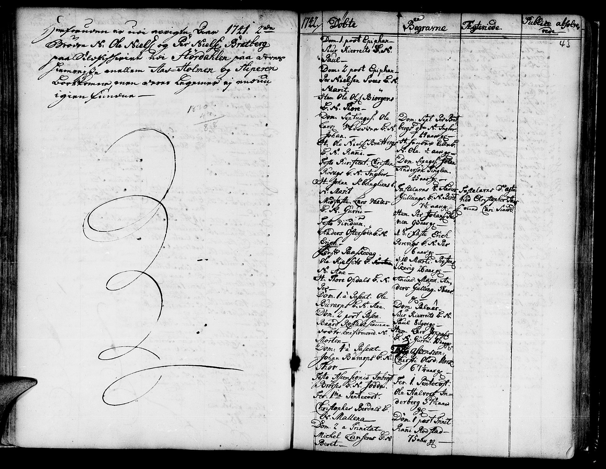 Ministerialprotokoller, klokkerbøker og fødselsregistre - Nord-Trøndelag, SAT/A-1458/741/L0385: Parish register (official) no. 741A01, 1722-1815, p. 43