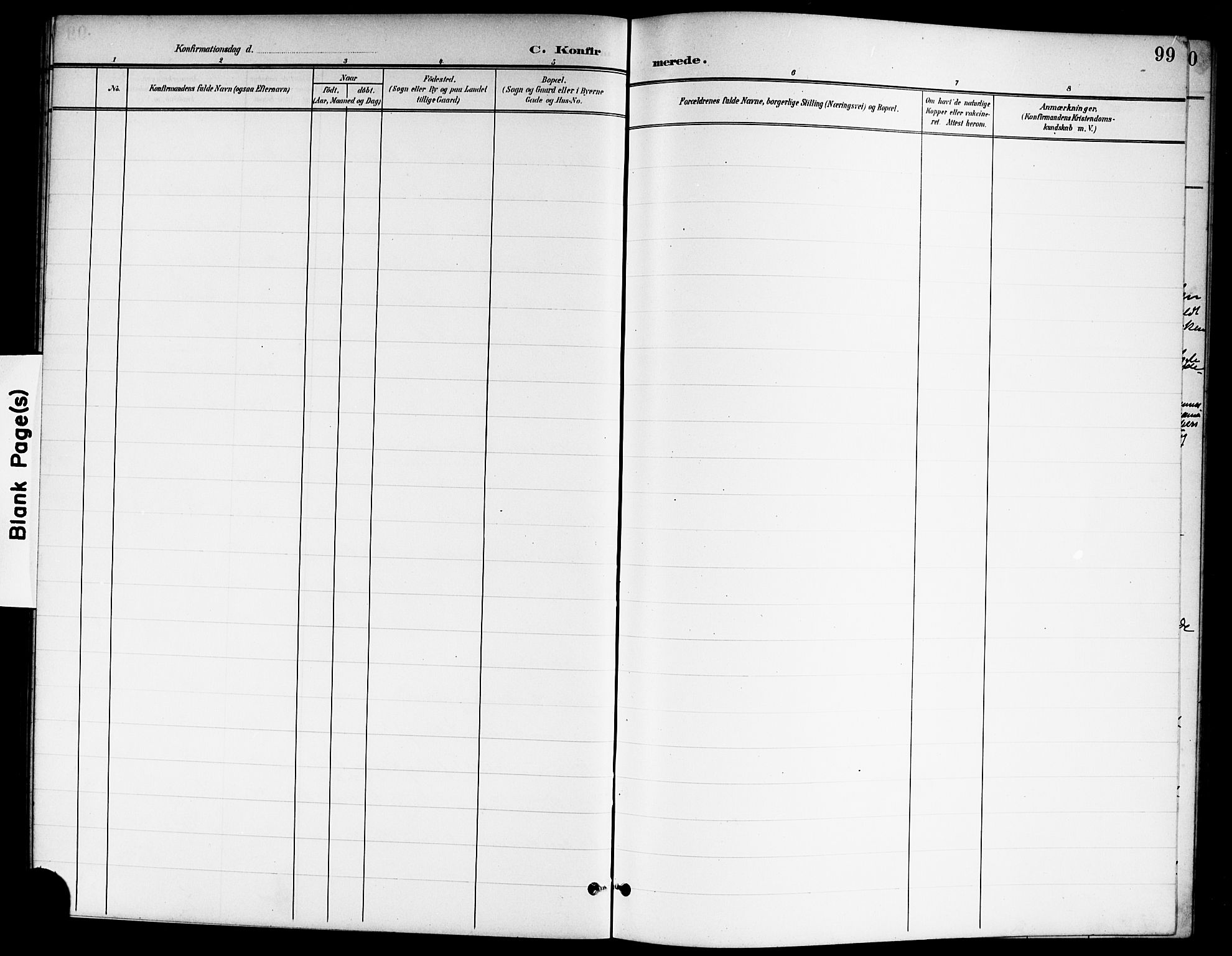 Nannestad prestekontor Kirkebøker, SAO/A-10414a/G/Ga/L0002: Parish register (copy) no. I 2, 1901-1913, p. 99