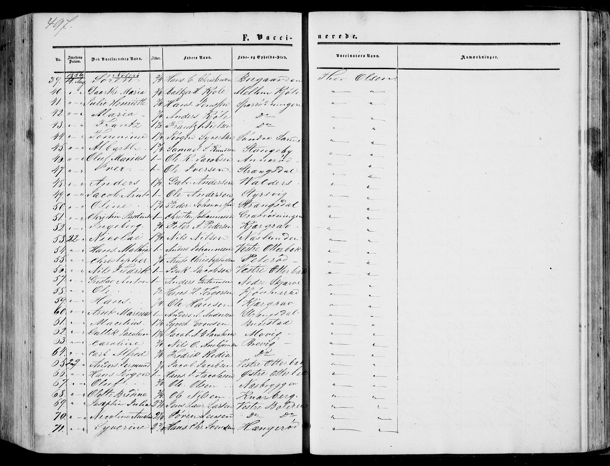 Nøtterøy kirkebøker, AV/SAKO-A-354/F/Fa/L0006: Parish register (official) no. I 6, 1852-1864, p. 497