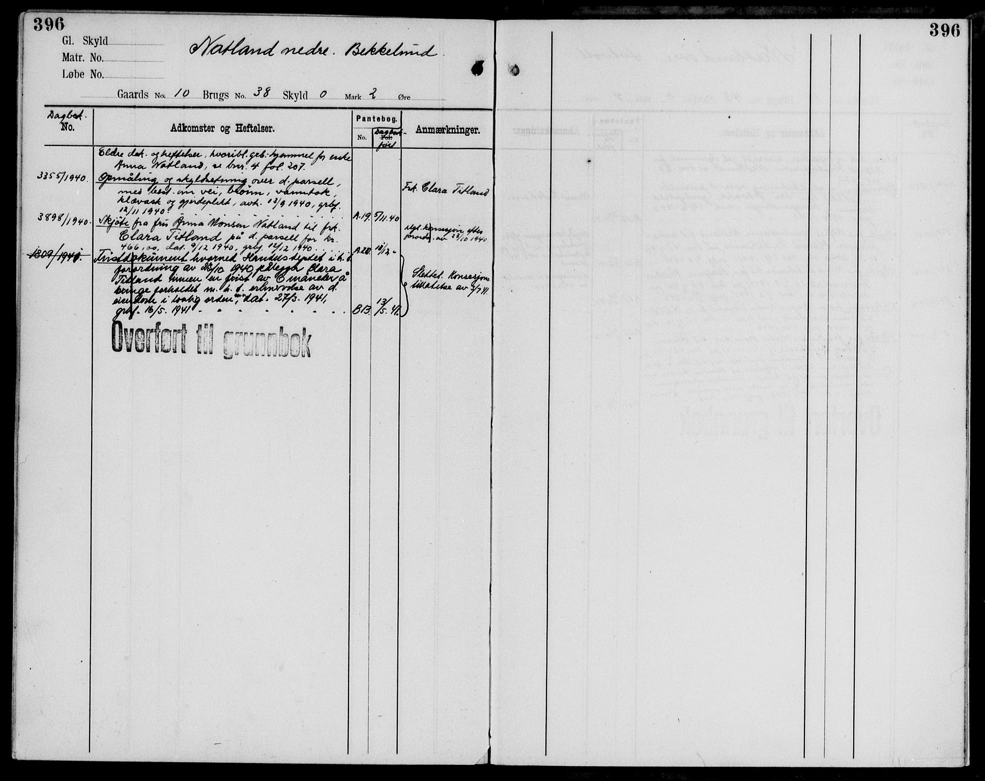 Midhordland sorenskriveri, AV/SAB-A-3001/1/G/Ga/Gab/L0050: Mortgage register no. II.A.b.50, p. 396