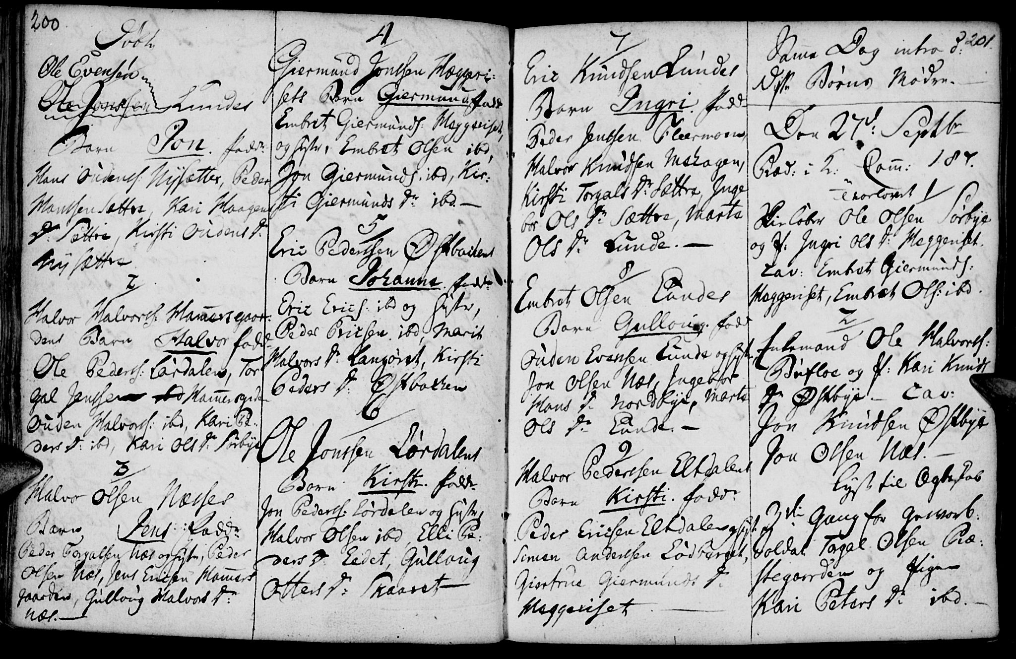 Elverum prestekontor, AV/SAH-PREST-044/H/Ha/Haa/L0004: Parish register (official) no. 4, 1761-1780, p. 200-201