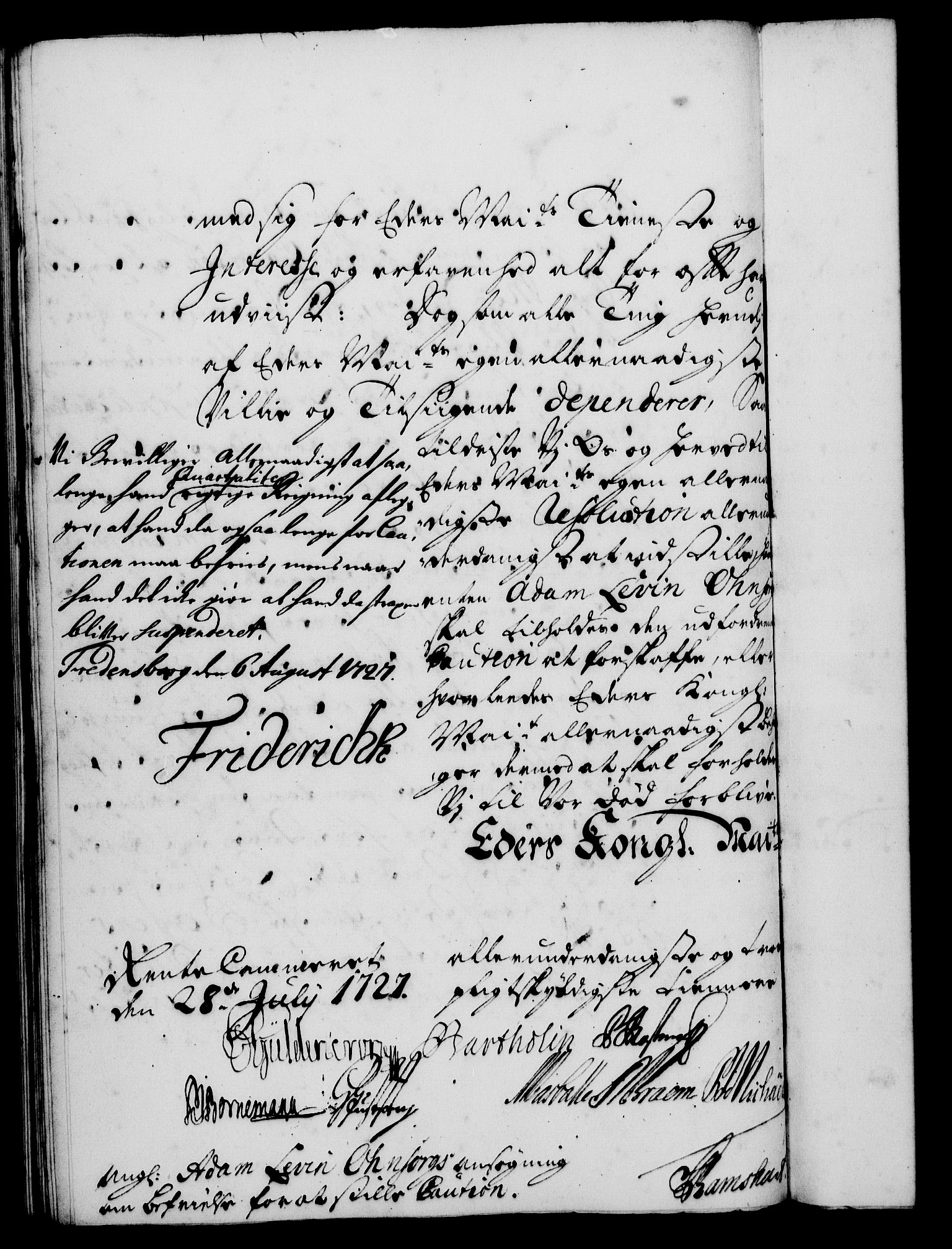 Rentekammeret, Kammerkanselliet, RA/EA-3111/G/Gf/Gfa/L0010: Norsk relasjons- og resolusjonsprotokoll (merket RK 52.10), 1727, p. 779