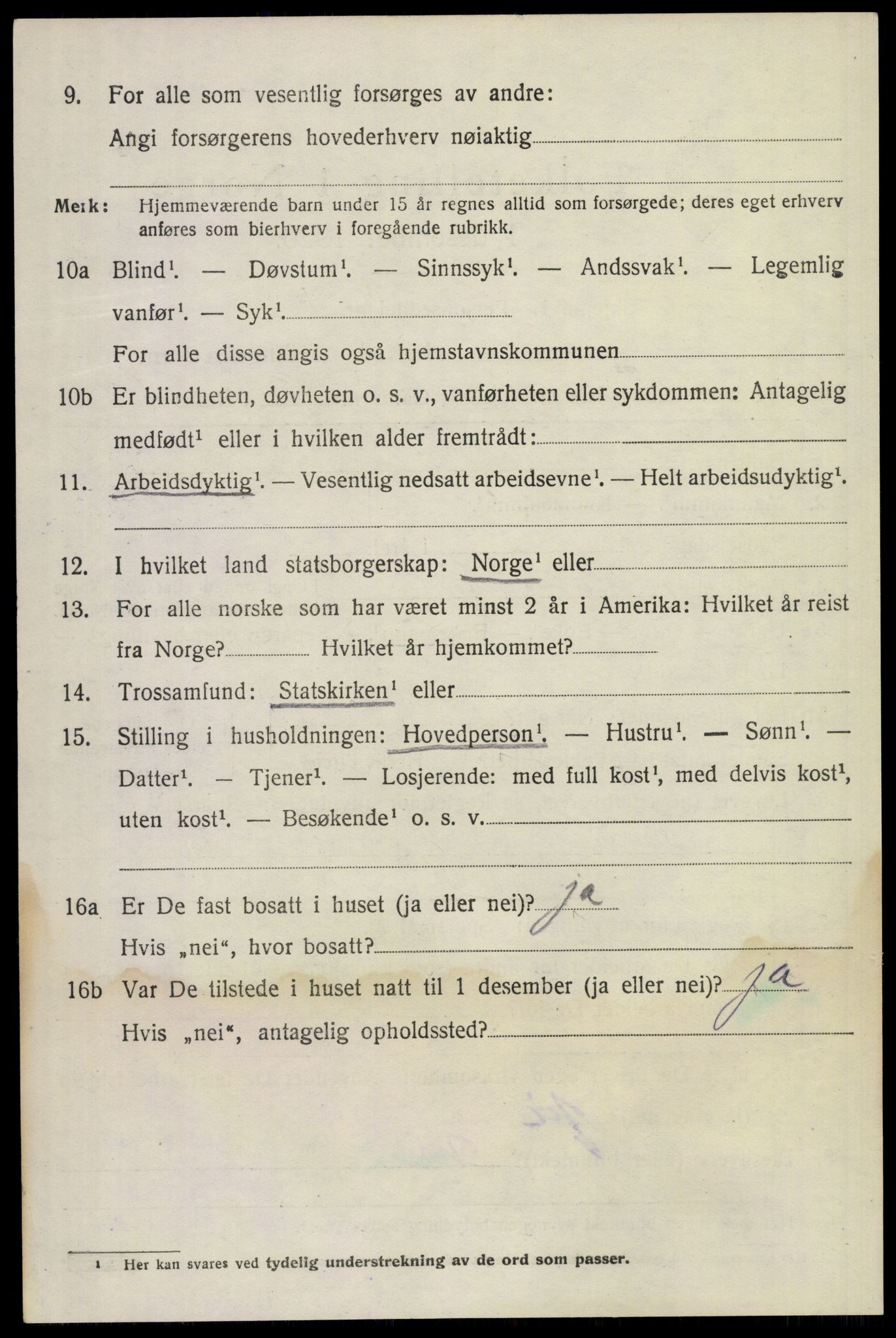 SAKO, 1920 census for Gransherad, 1920, p. 975