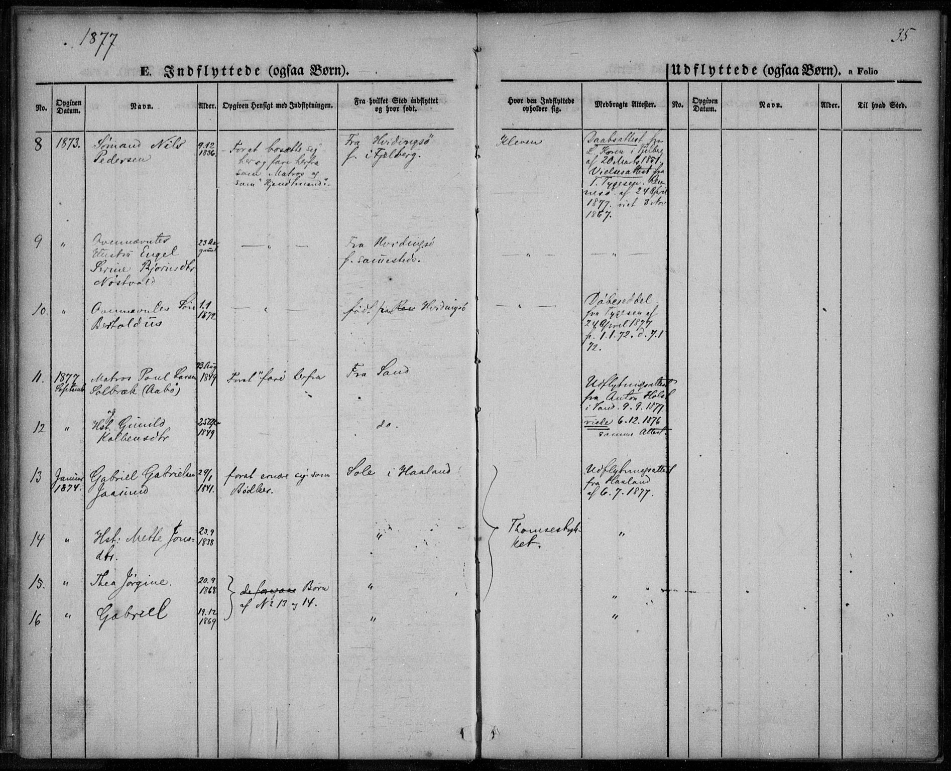 Domkirken sokneprestkontor, AV/SAST-A-101812/001/30/30BA/L0021: Parish register (official) no. A 20, 1860-1877, p. 35