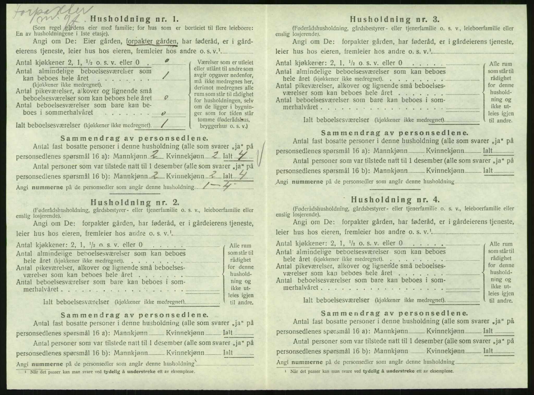 SAT, 1920 census for Hattfjelldal, 1920, p. 297