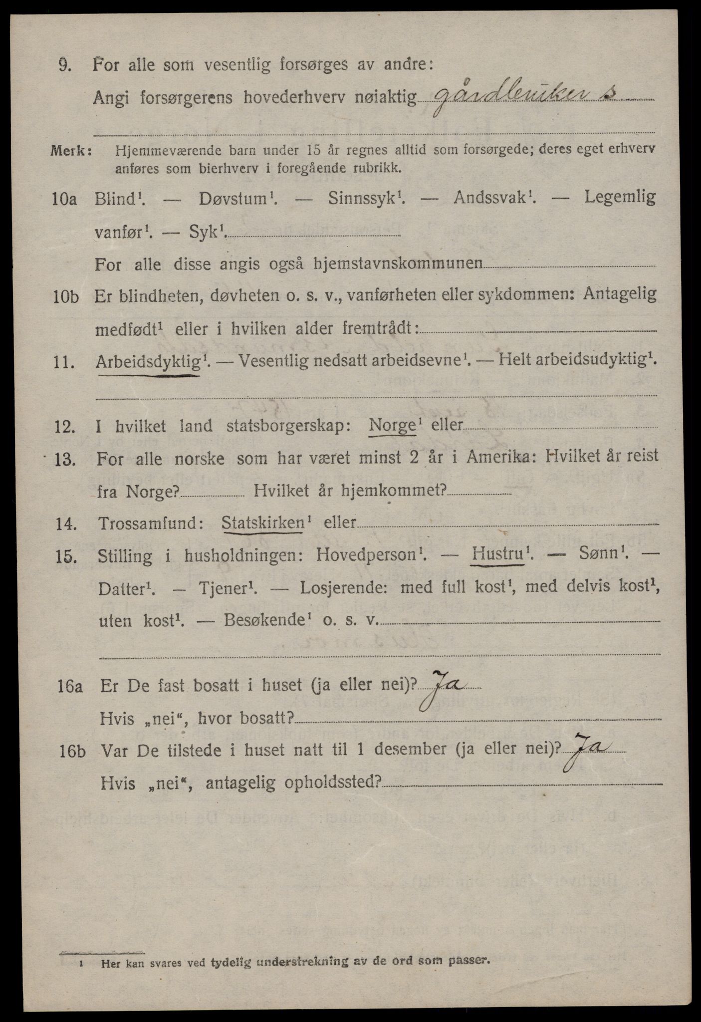 SAKO, 1920 census for Lårdal, 1920, p. 2404