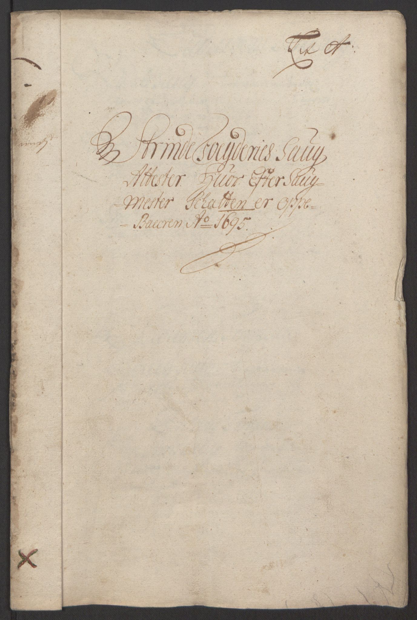 Rentekammeret inntil 1814, Reviderte regnskaper, Fogderegnskap, RA/EA-4092/R61/L4105: Fogderegnskap Strinda og Selbu, 1695, p. 20