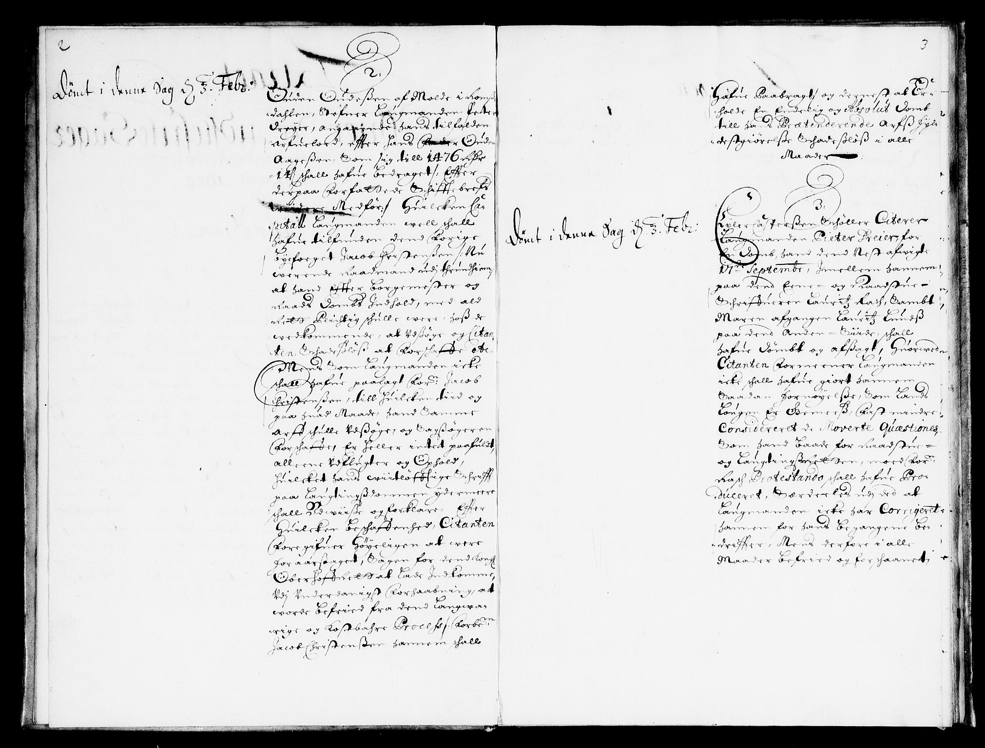 Overhoffretten 1667-1797, AV/RA-EA-2884/Ad/L0242: Ekstraktprotokoll, 1680, p. 2-3