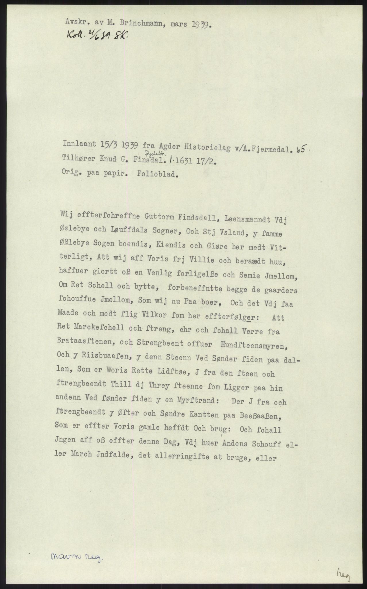 Samlinger til kildeutgivelse, Diplomavskriftsamlingen, RA/EA-4053/H/Ha, p. 1090