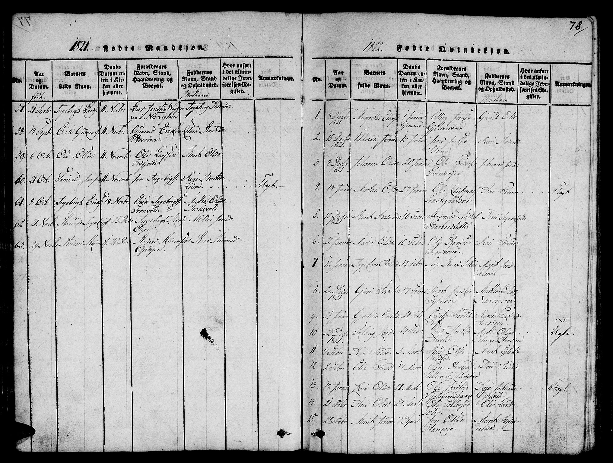 Ministerialprotokoller, klokkerbøker og fødselsregistre - Sør-Trøndelag, SAT/A-1456/668/L0803: Parish register (official) no. 668A03, 1800-1826, p. 78