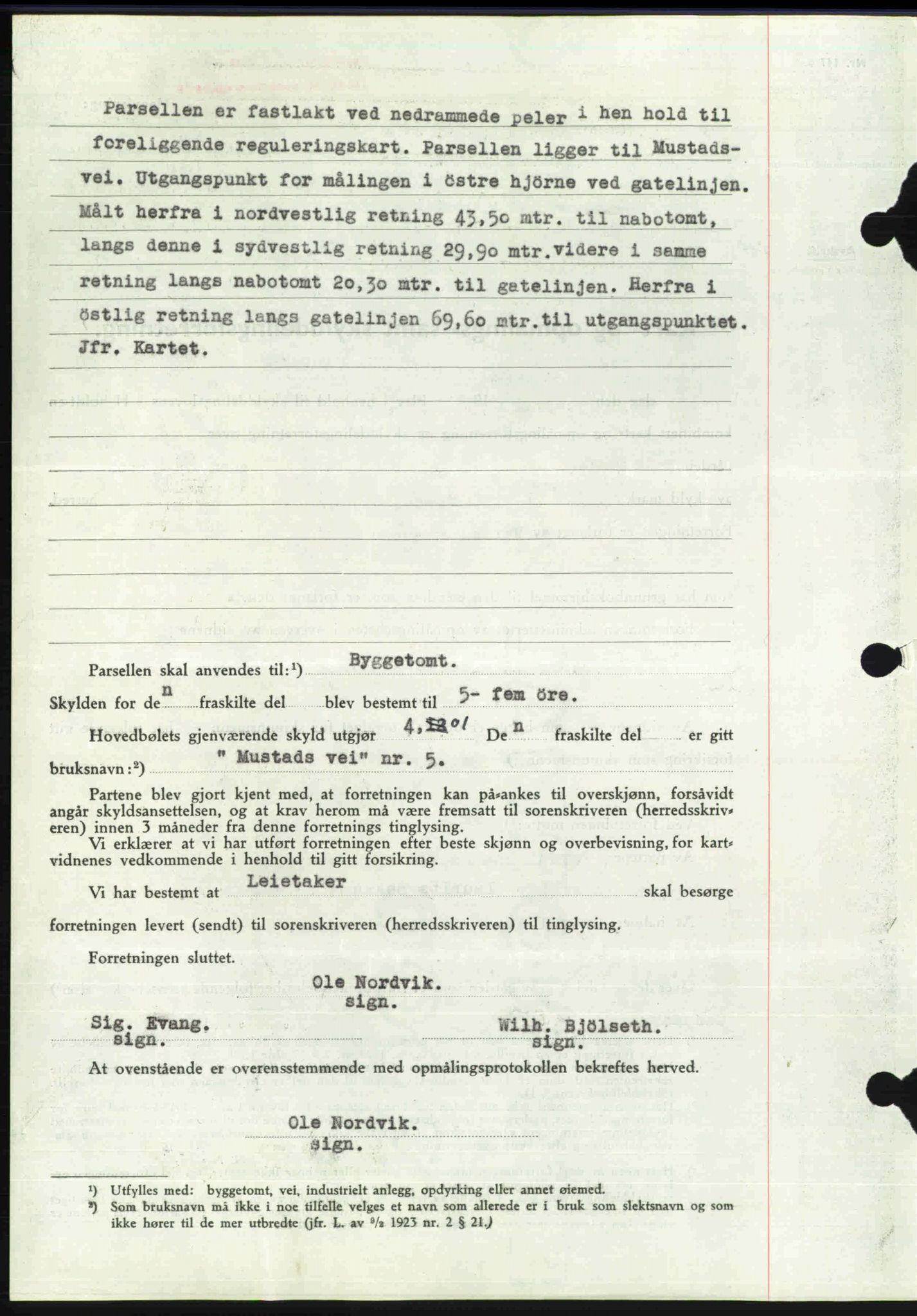 Toten tingrett, SAH/TING-006/H/Hb/Hbc/L0004: Mortgage book no. Hbc-04, 1938-1938, Diary no: : 2295/1938