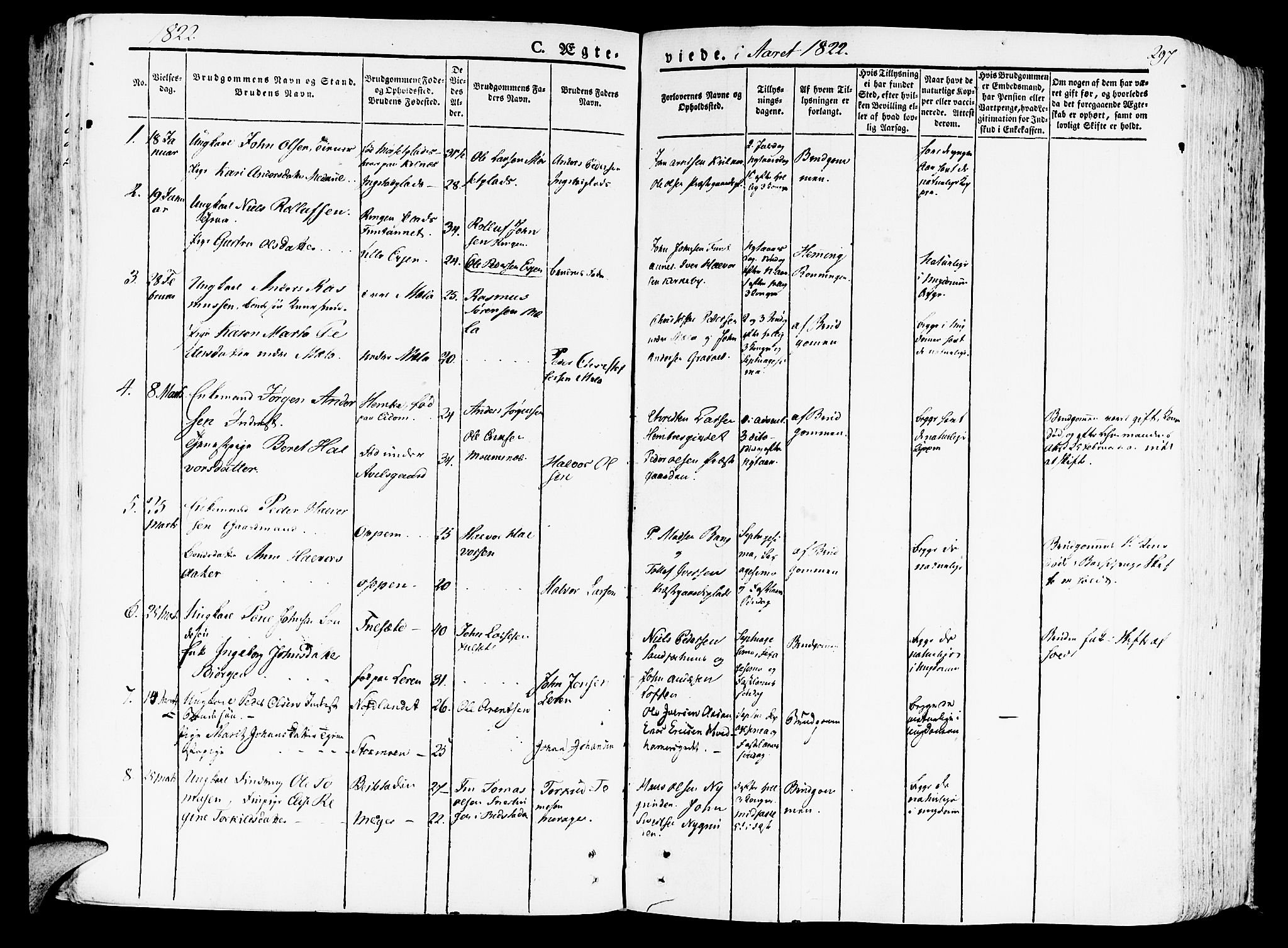 Ministerialprotokoller, klokkerbøker og fødselsregistre - Nord-Trøndelag, SAT/A-1458/709/L0070: Parish register (official) no. 709A10, 1820-1832, p. 297