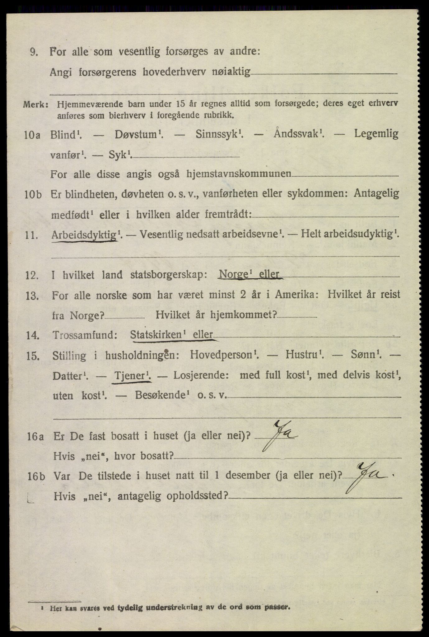 SAH, 1920 census for Kvikne, 1920, p. 2803