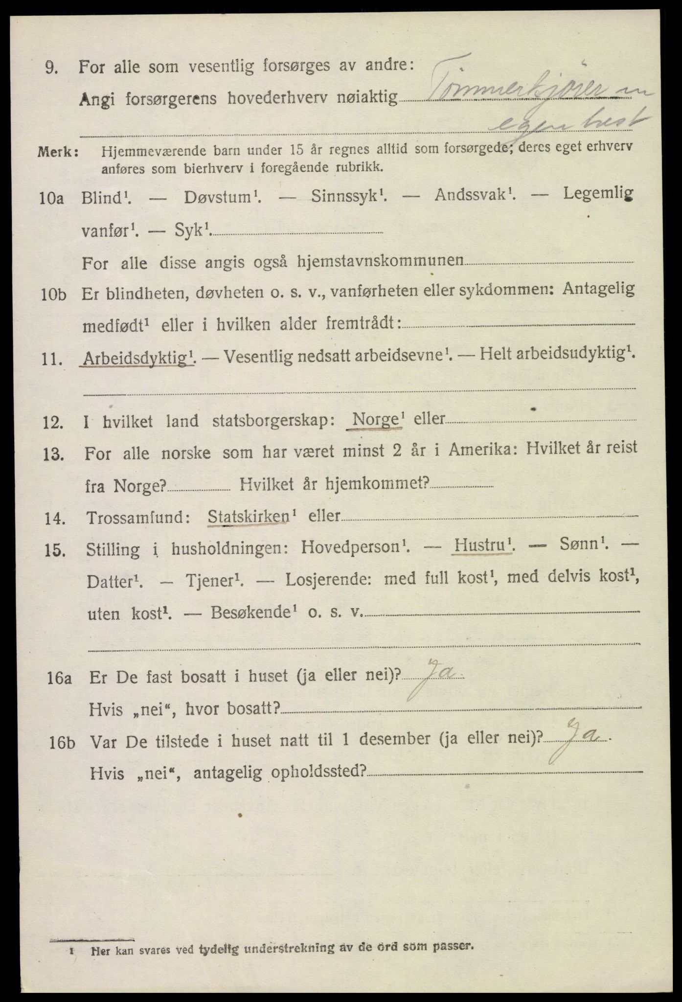 SAH, 1920 census for Nord-Odal, 1920, p. 5058