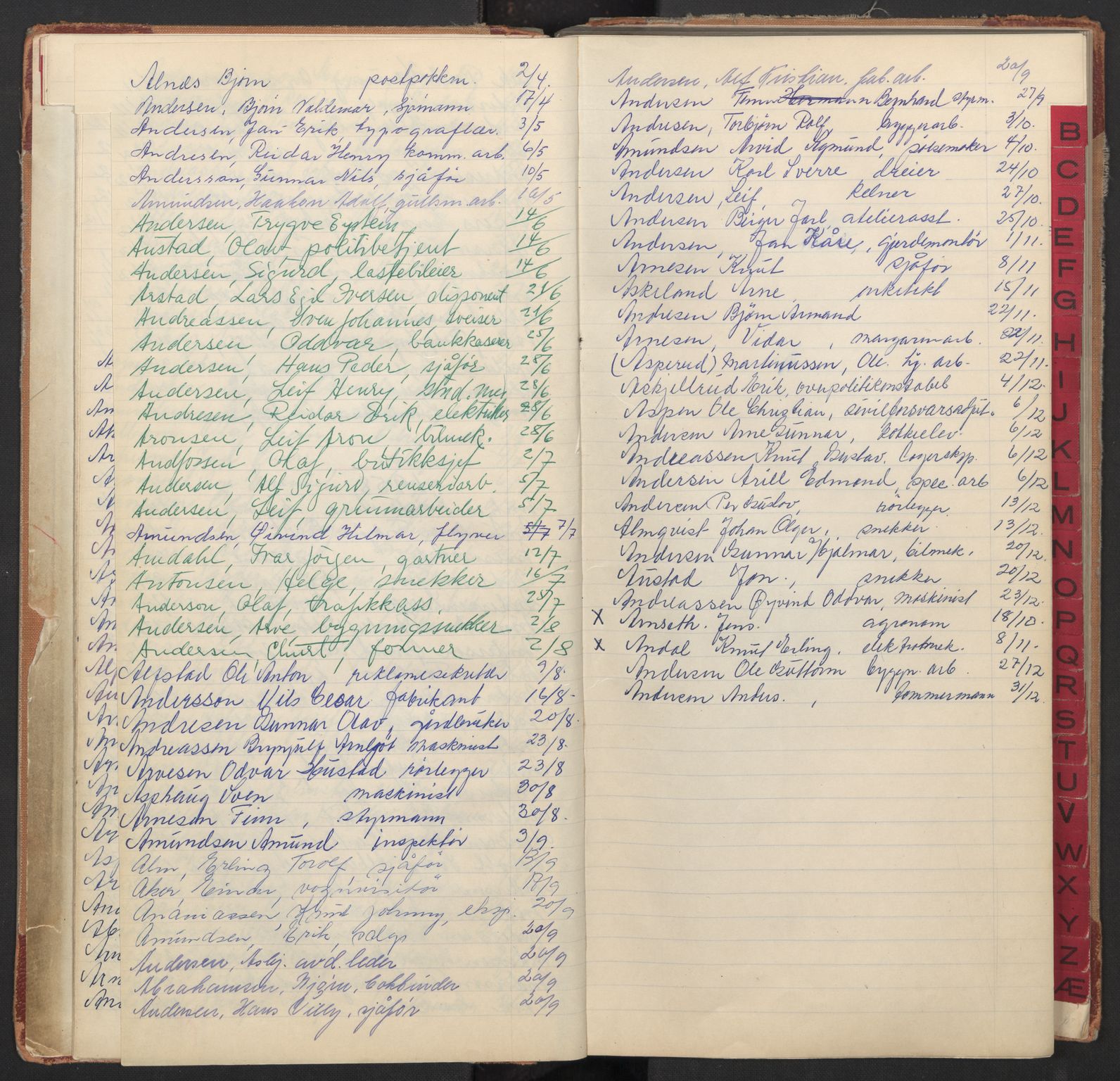 Oslo byfogd avd. I, AV/SAO-A-10220/L/La/L0009: Vigselsregister, 1955-1958, p. 12