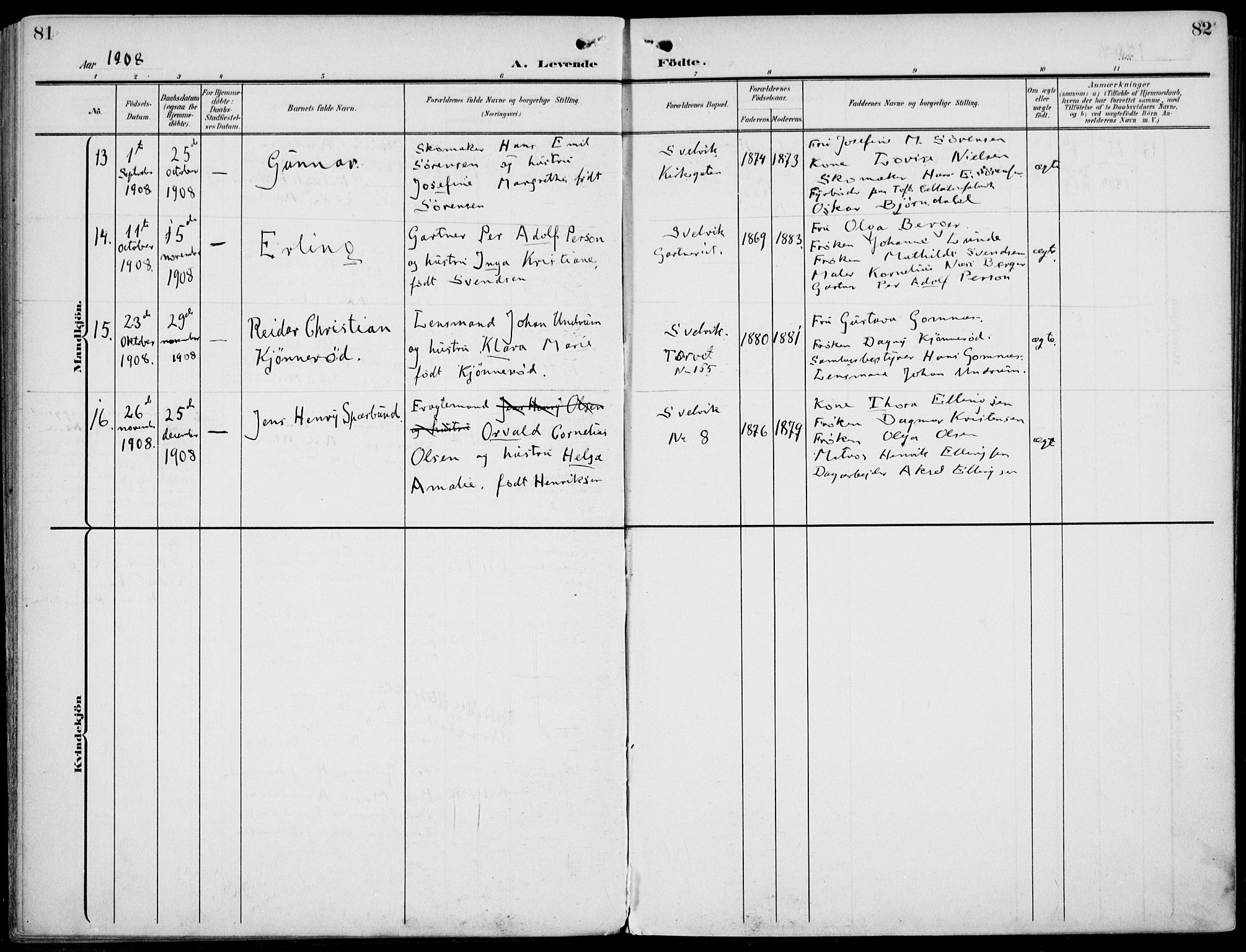 Strømm kirkebøker, AV/SAKO-A-322/F/Fb/L0002: Parish register (official) no. II 2, 1900-1919, p. 81-82