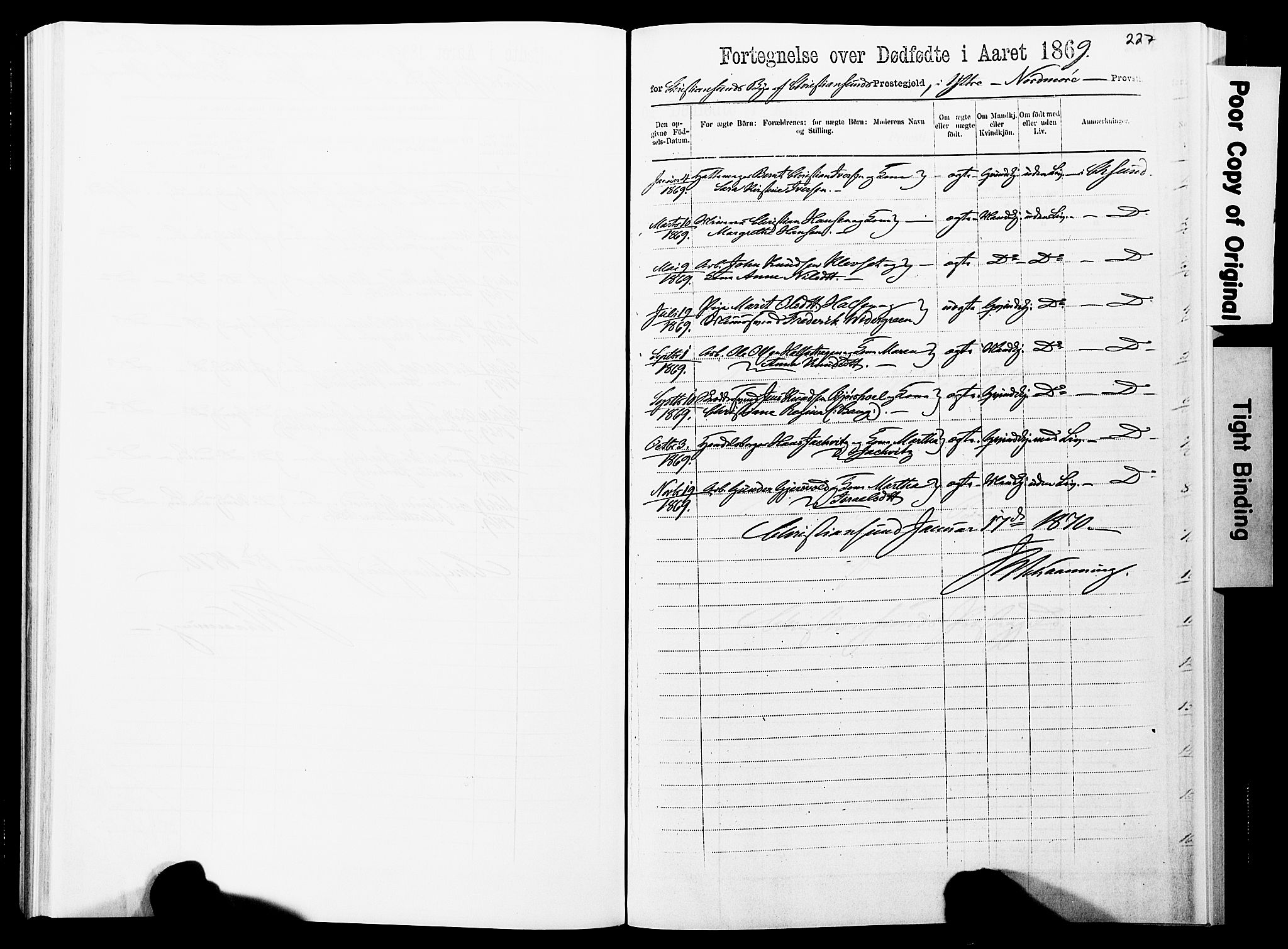 Ministerialprotokoller, klokkerbøker og fødselsregistre - Møre og Romsdal, AV/SAT-A-1454/572/L0857: Parish register (official) no. 572D01, 1866-1872, p. 227