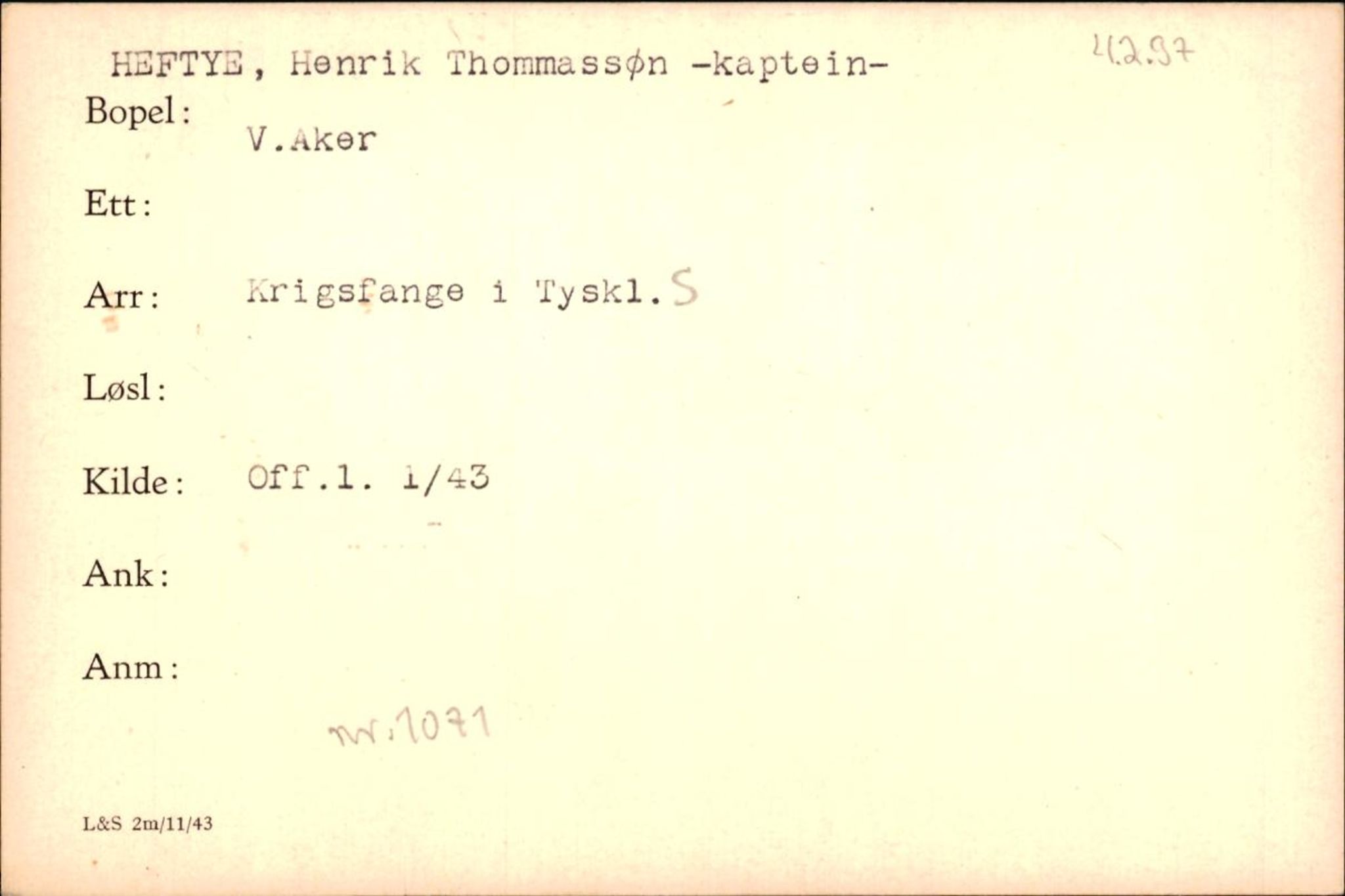 Forsvaret, Forsvarets krigshistoriske avdeling, AV/RA-RAFA-2017/Y/Yf/L0200: II-C-11-2102  -  Norske krigsfanger i Tyskland, 1940-1945, p. 407