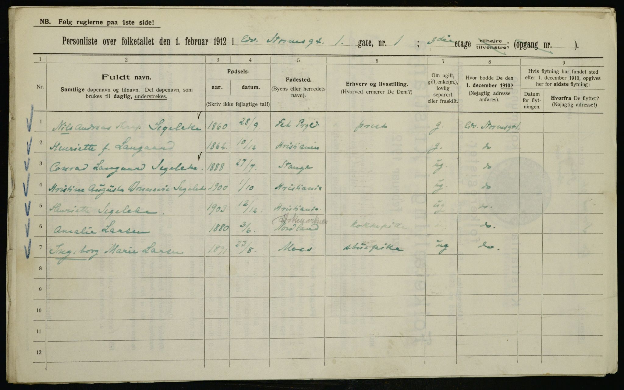 OBA, Municipal Census 1912 for Kristiania, 1912, p. 18628