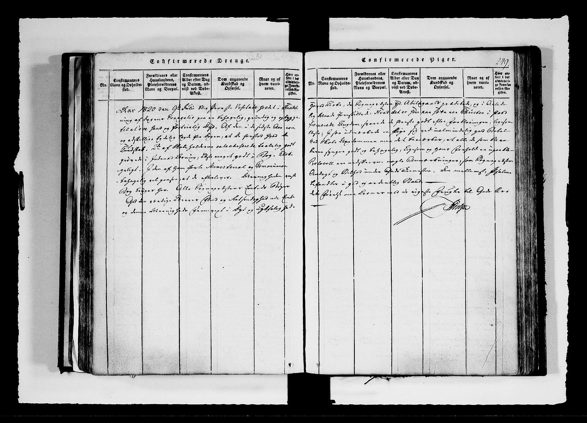 Hobøl prestekontor Kirkebøker, SAO/A-2002/F/Fa/L0002: Parish register (official) no. I 2, 1814-1841, p. 249