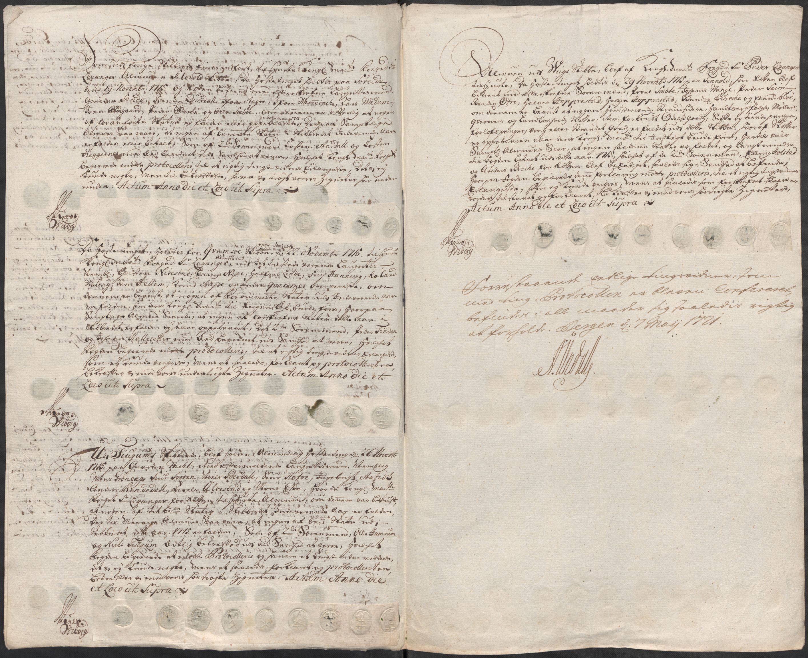 Rentekammeret inntil 1814, Reviderte regnskaper, Fogderegnskap, AV/RA-EA-4092/R52/L3320: Fogderegnskap Sogn, 1715-1716, p. 26