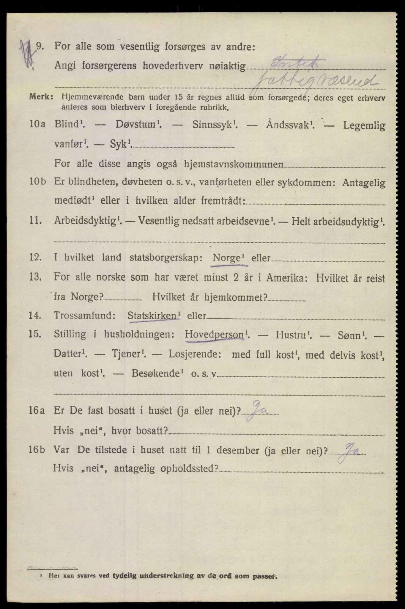 SAKO, 1920 census for Strømm, 1920, p. 1574