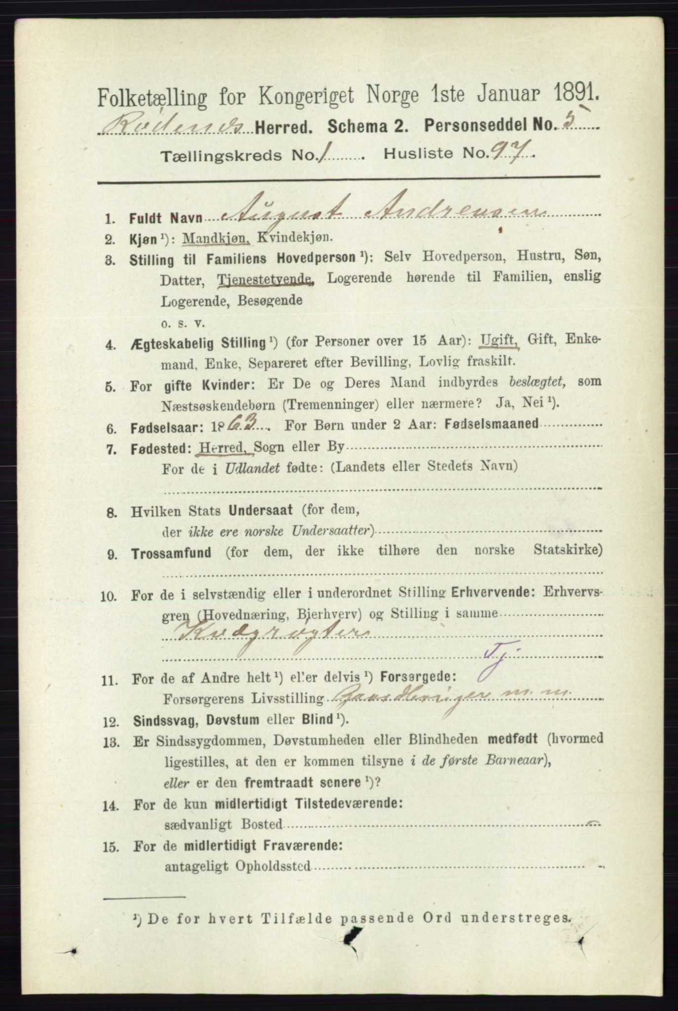 RA, 1891 census for 0120 Rødenes, 1891, p. 637