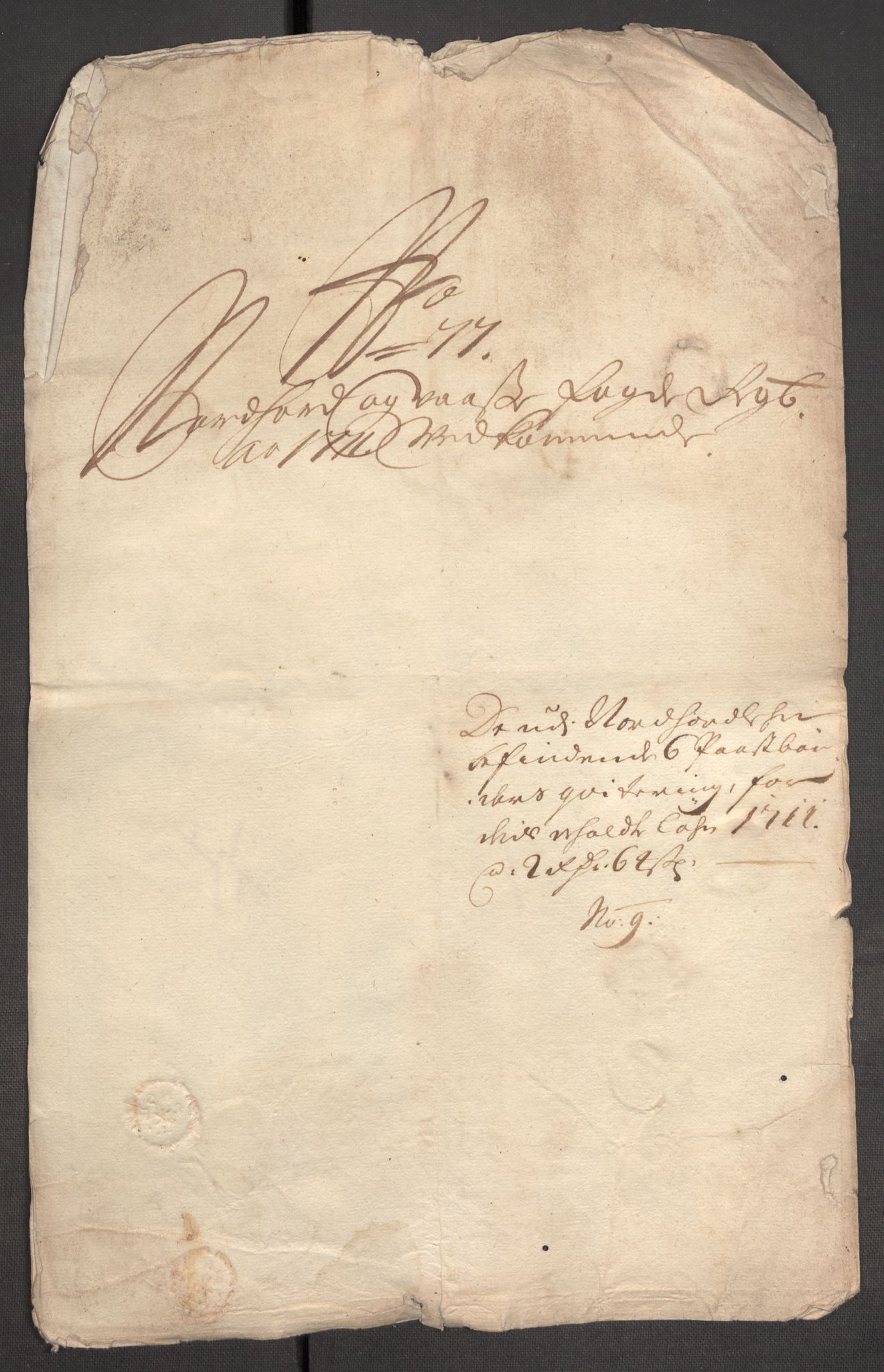 Rentekammeret inntil 1814, Reviderte regnskaper, Fogderegnskap, AV/RA-EA-4092/R51/L3192: Fogderegnskap Nordhordland og Voss, 1711, p. 362