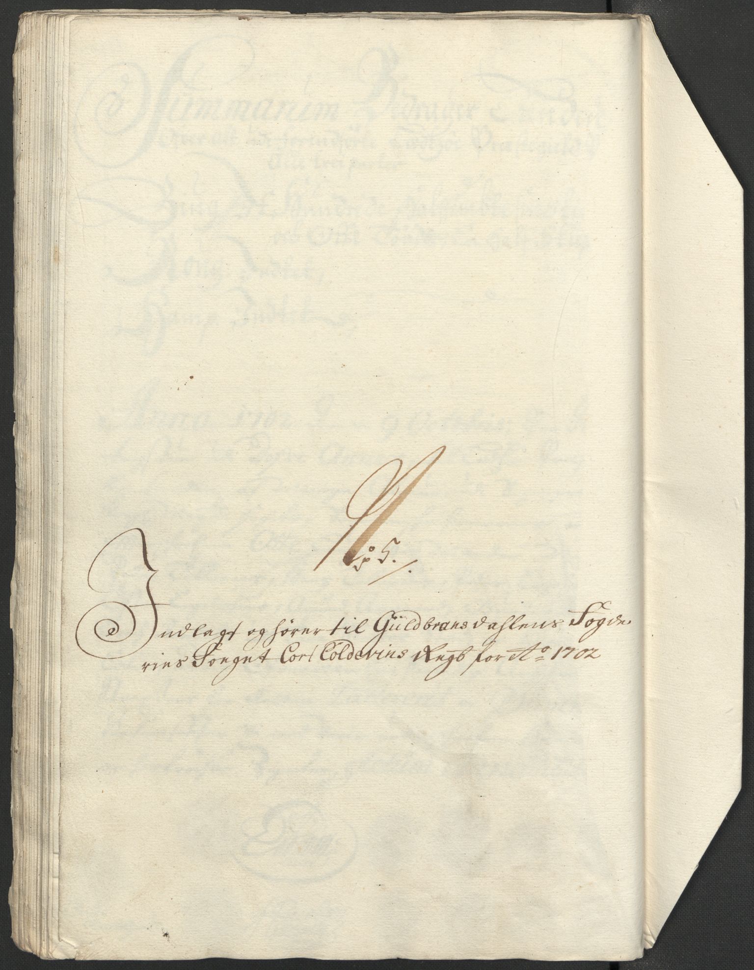 Rentekammeret inntil 1814, Reviderte regnskaper, Fogderegnskap, AV/RA-EA-4092/R17/L1175: Fogderegnskap Gudbrandsdal, 1702, p. 104