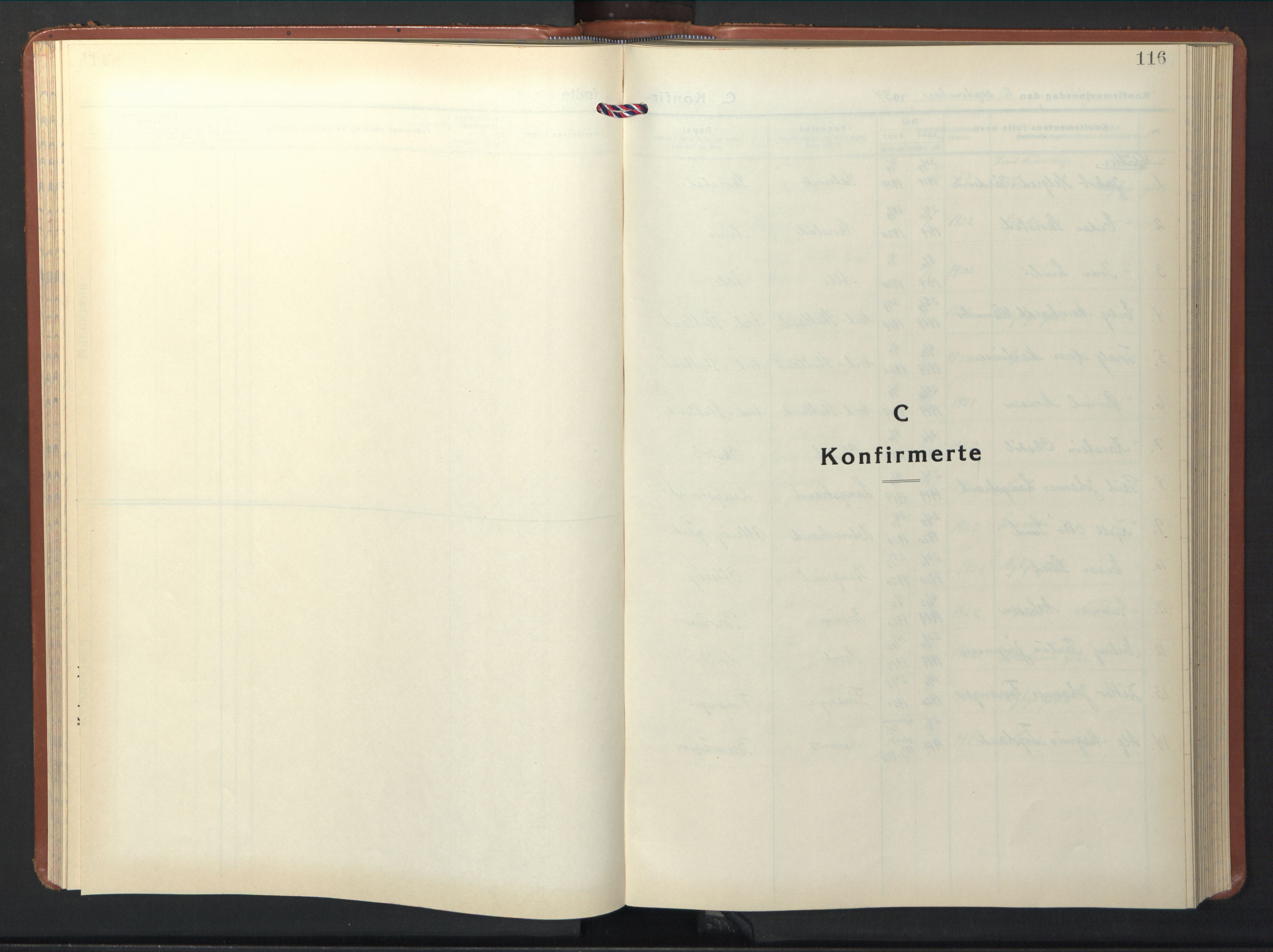 Ministerialprotokoller, klokkerbøker og fødselsregistre - Nord-Trøndelag, SAT/A-1458/774/L0631: Parish register (copy) no. 774C02, 1934-1950, p. 116