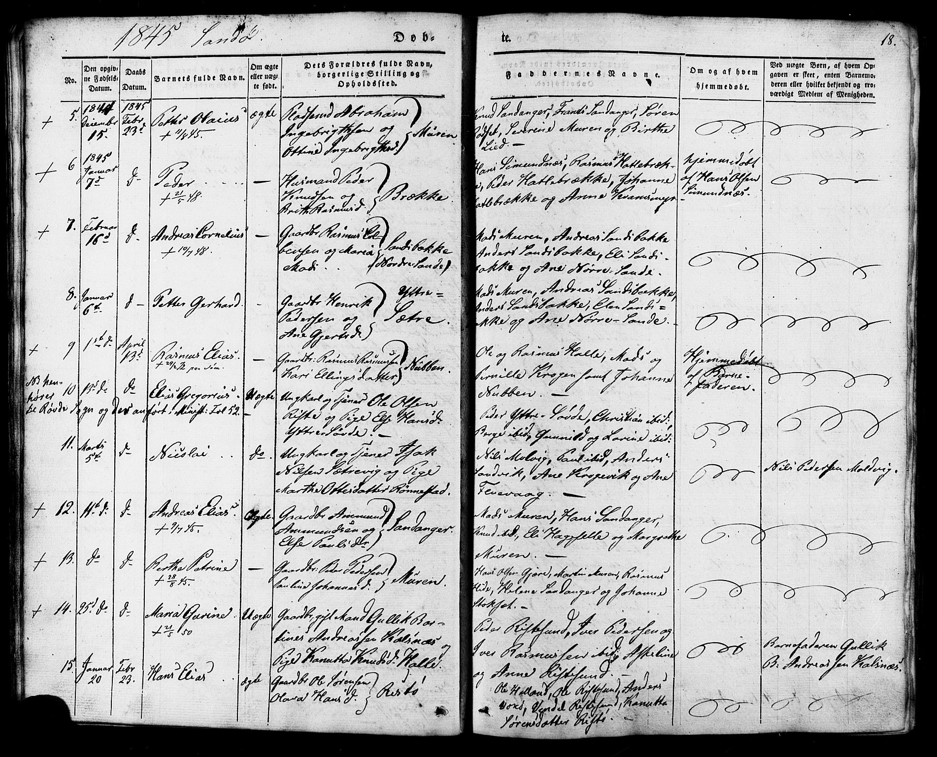 Ministerialprotokoller, klokkerbøker og fødselsregistre - Møre og Romsdal, AV/SAT-A-1454/503/L0034: Parish register (official) no. 503A02, 1841-1884, p. 18