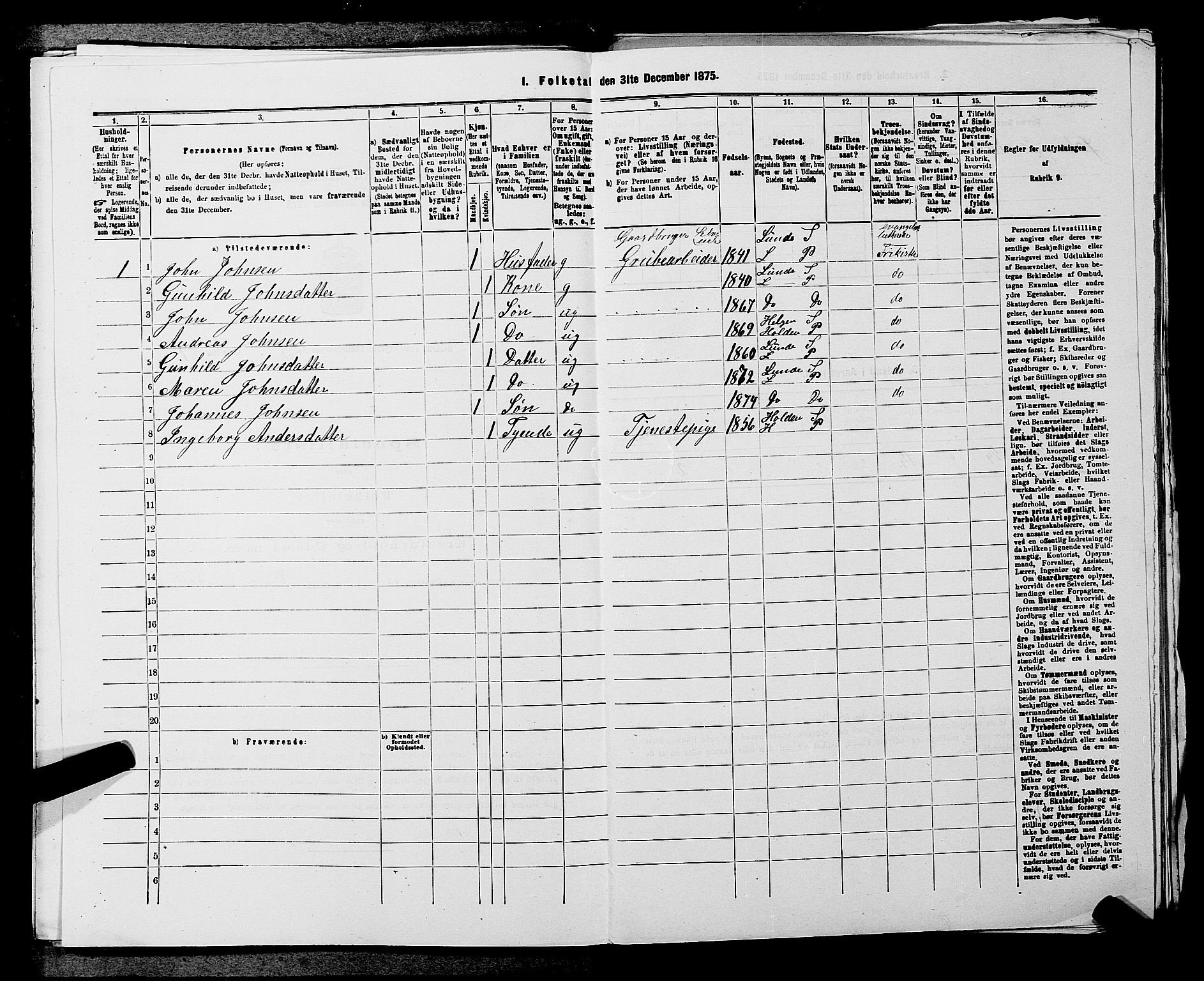 SAKO, 1875 census for 0819P Holla, 1875, p. 649