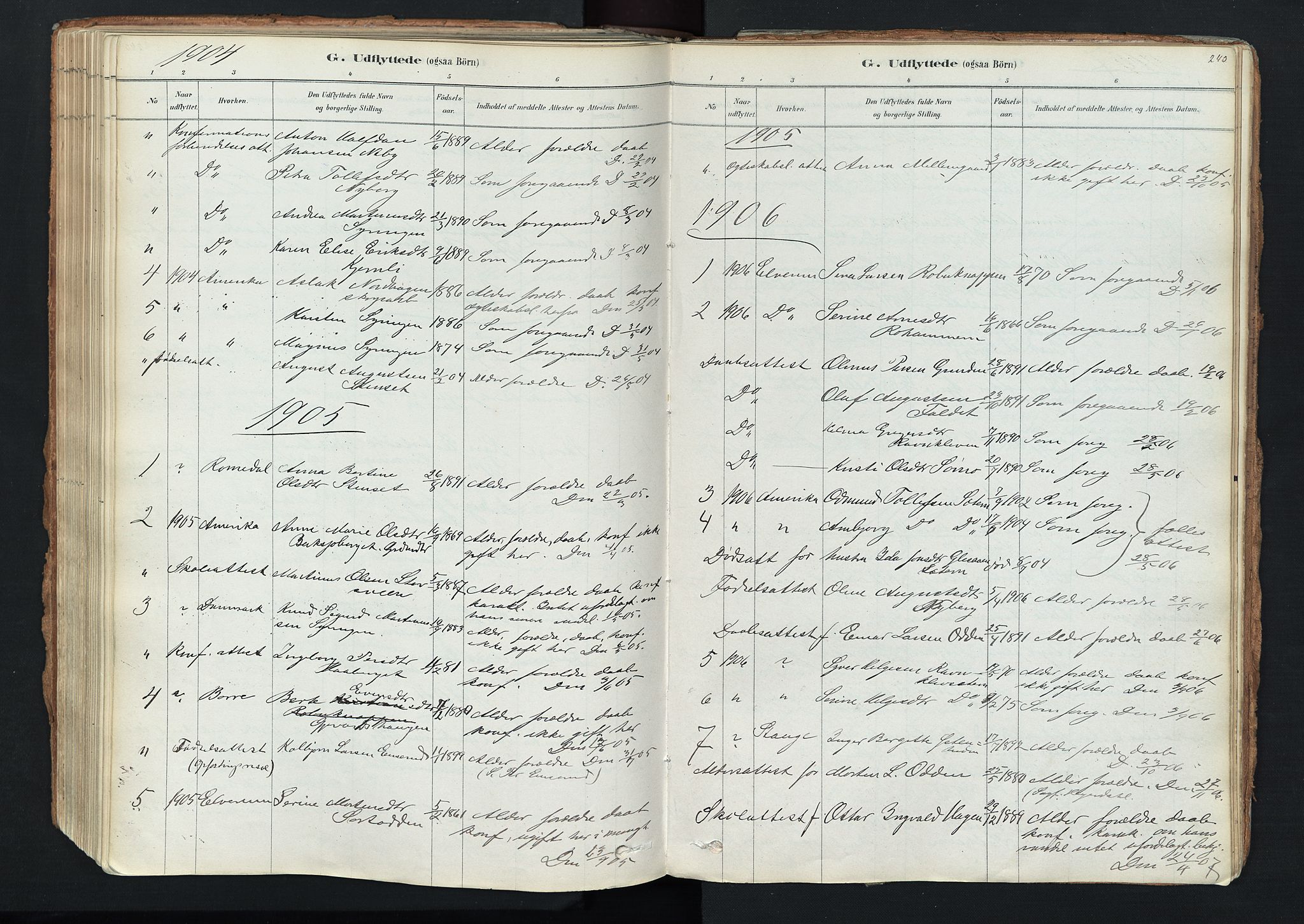 Trysil prestekontor, AV/SAH-PREST-046/H/Ha/Haa/L0011: Parish register (official) no. 11, 1878-1912, p. 243