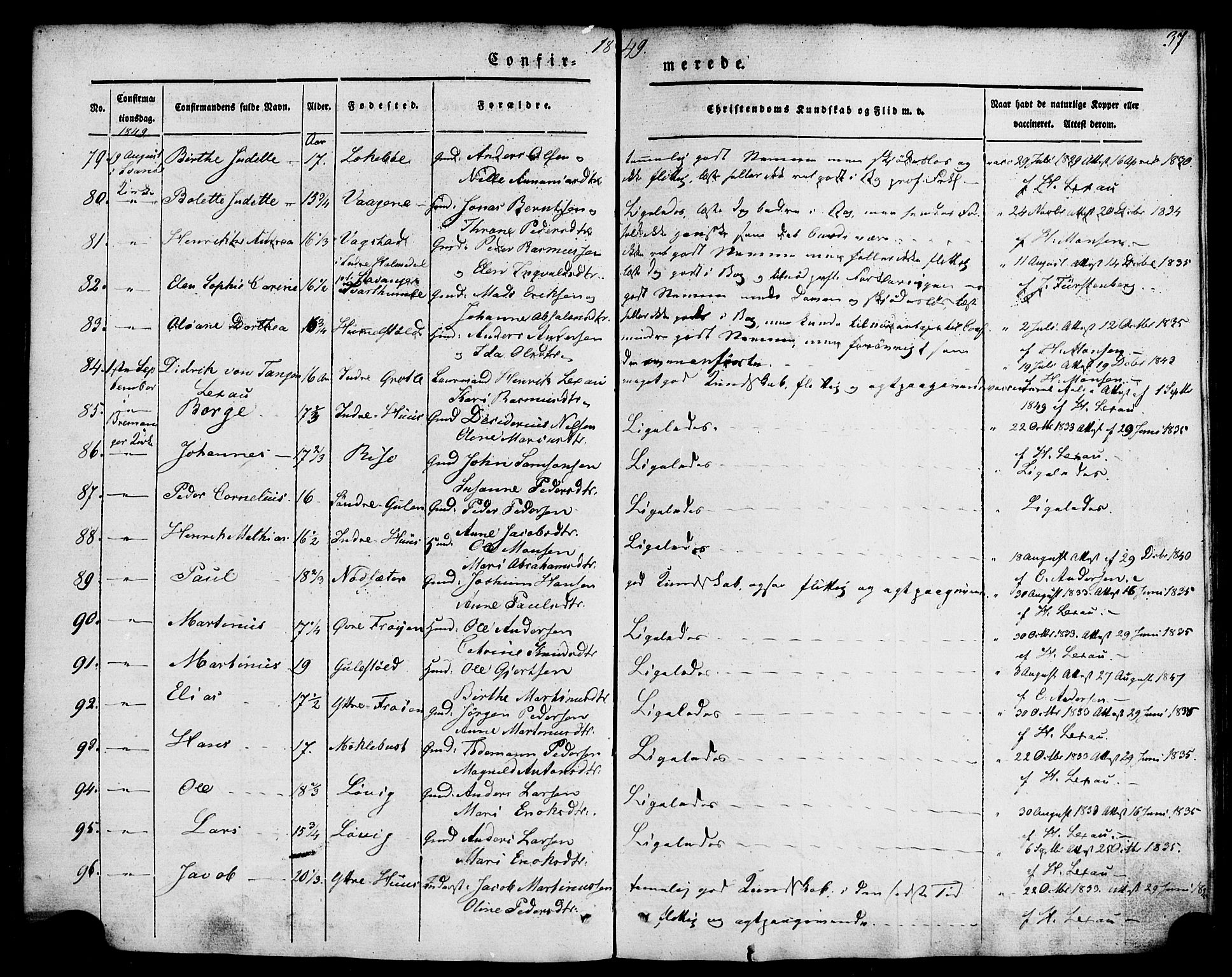 Kinn sokneprestembete, AV/SAB-A-80801/H/Haa/Haaa/L0007: Parish register (official) no. A 7, 1841-1858, p. 37