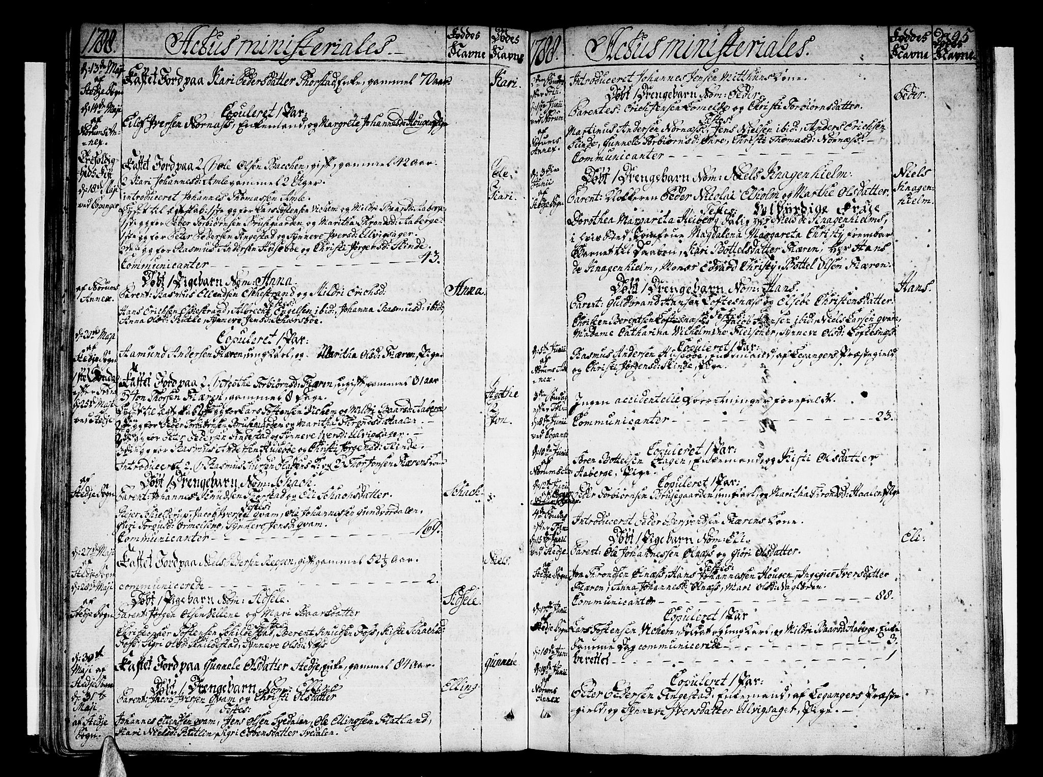 Sogndal sokneprestembete, SAB/A-81301/H/Haa/Haaa/L0007: Parish register (official) no. A 7, 1782-1795, p. 95
