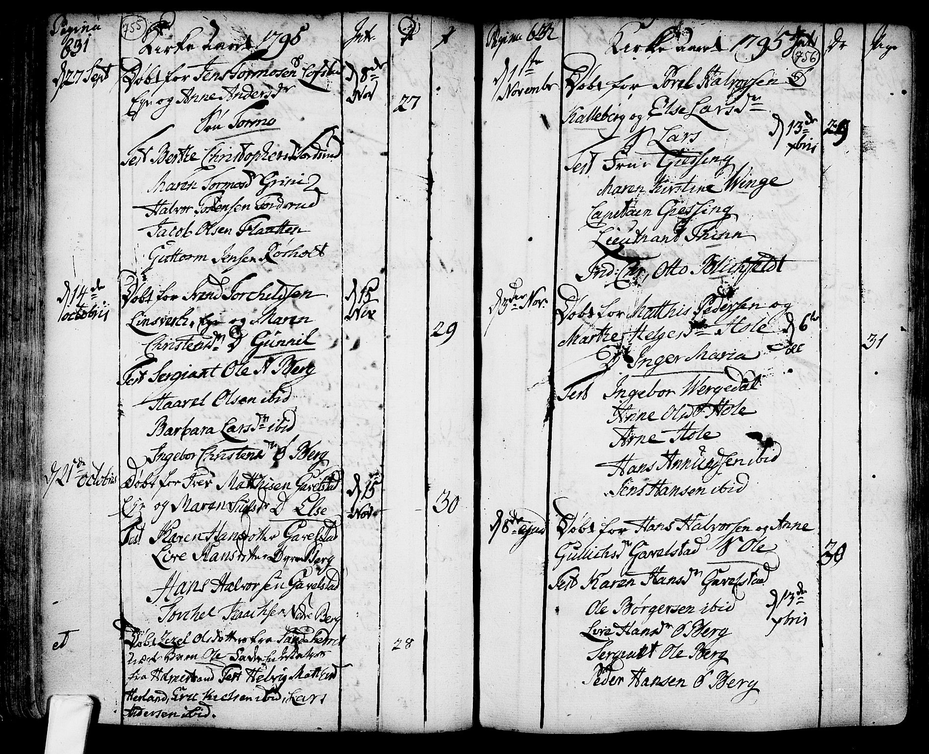 Lardal kirkebøker, AV/SAKO-A-350/F/Fa/L0003: Parish register (official) no. I 3, 1733-1815, p. 755-756