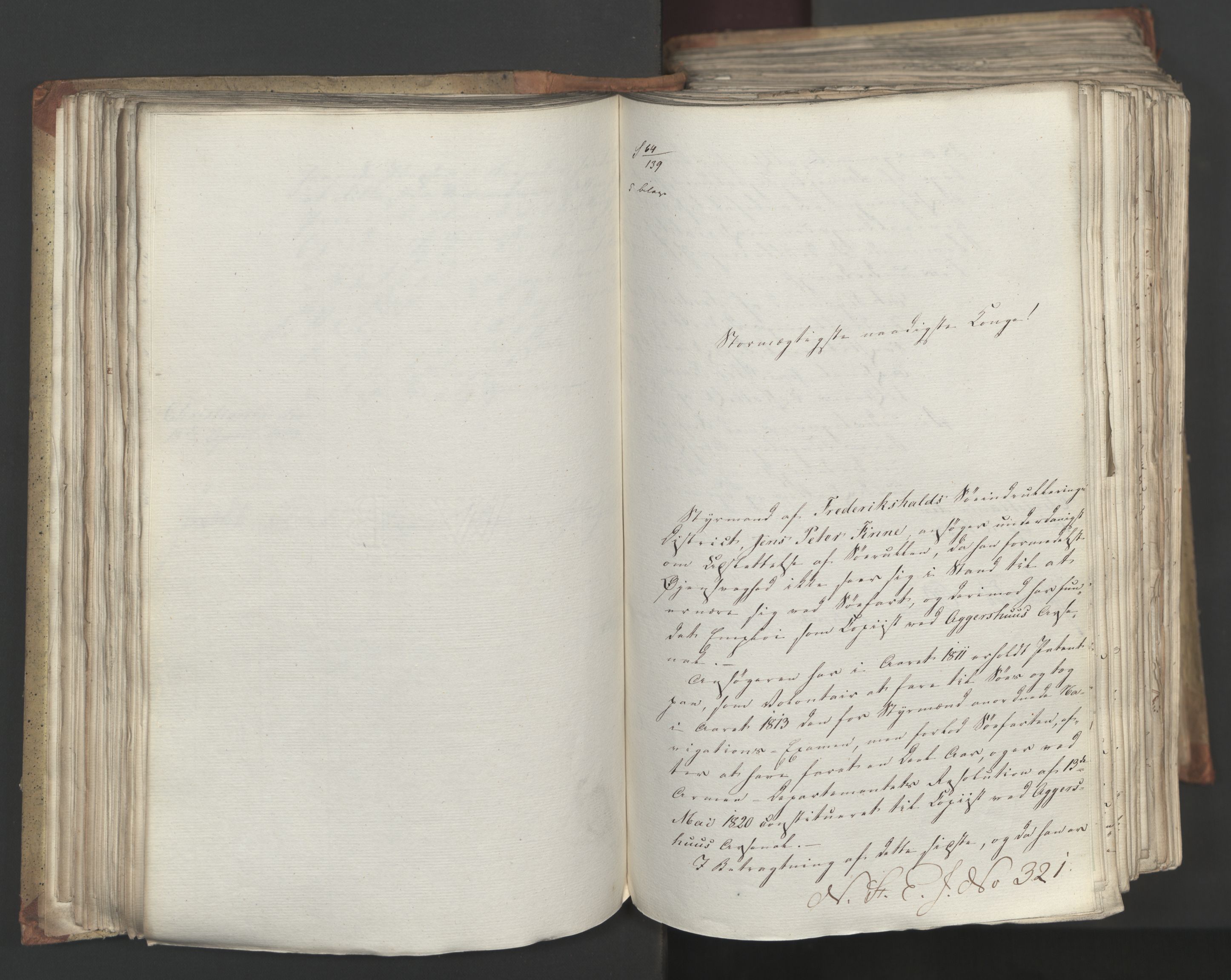 Statsrådsavdelingen i Stockholm, AV/RA-S-1003/D/Da/L0034: Regjeringsinnstillinger nr. 275-540, 1823, p. 142