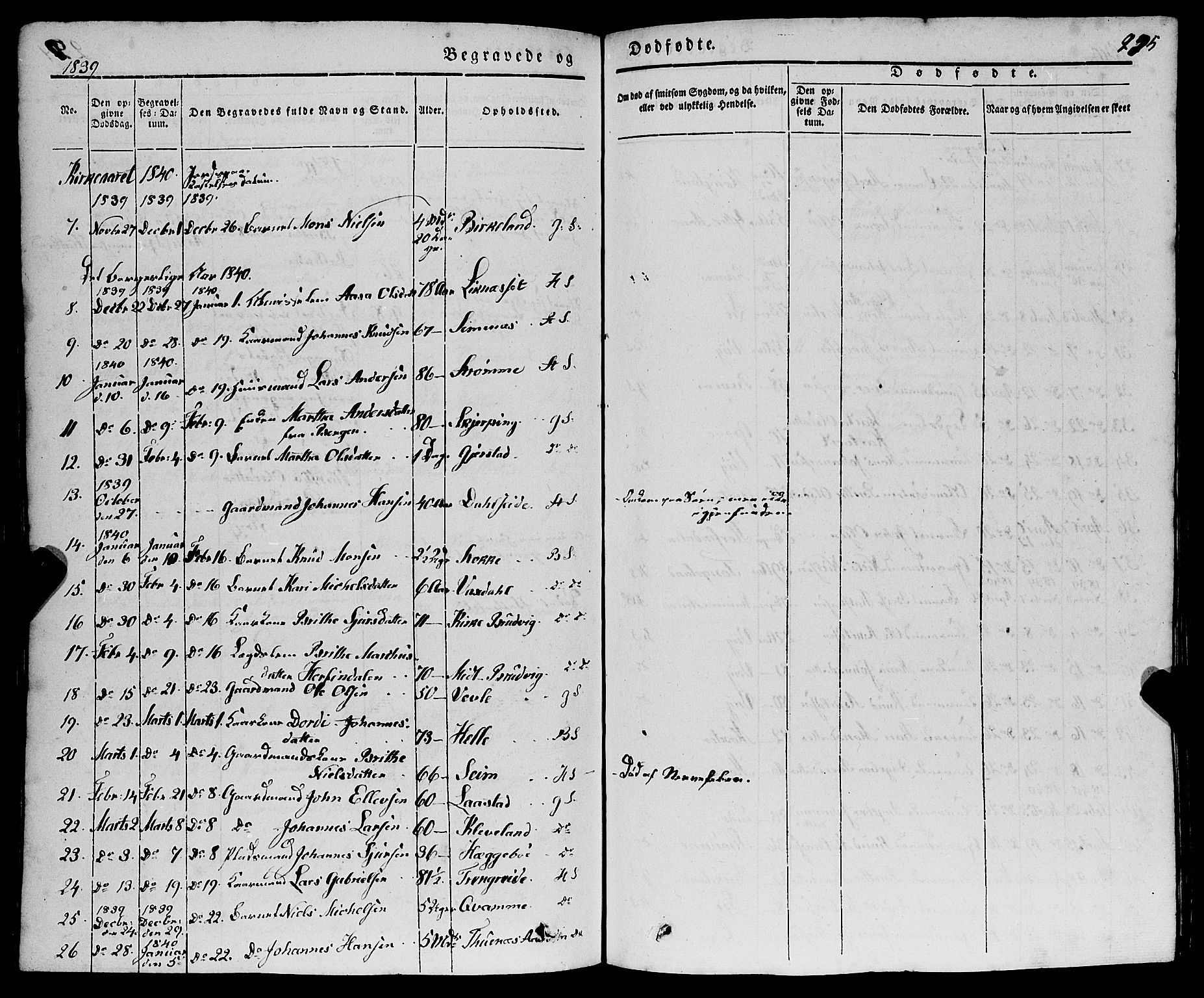 Haus sokneprestembete, SAB/A-75601/H/Haa: Parish register (official) no. A 15, 1838-1847, p. 295