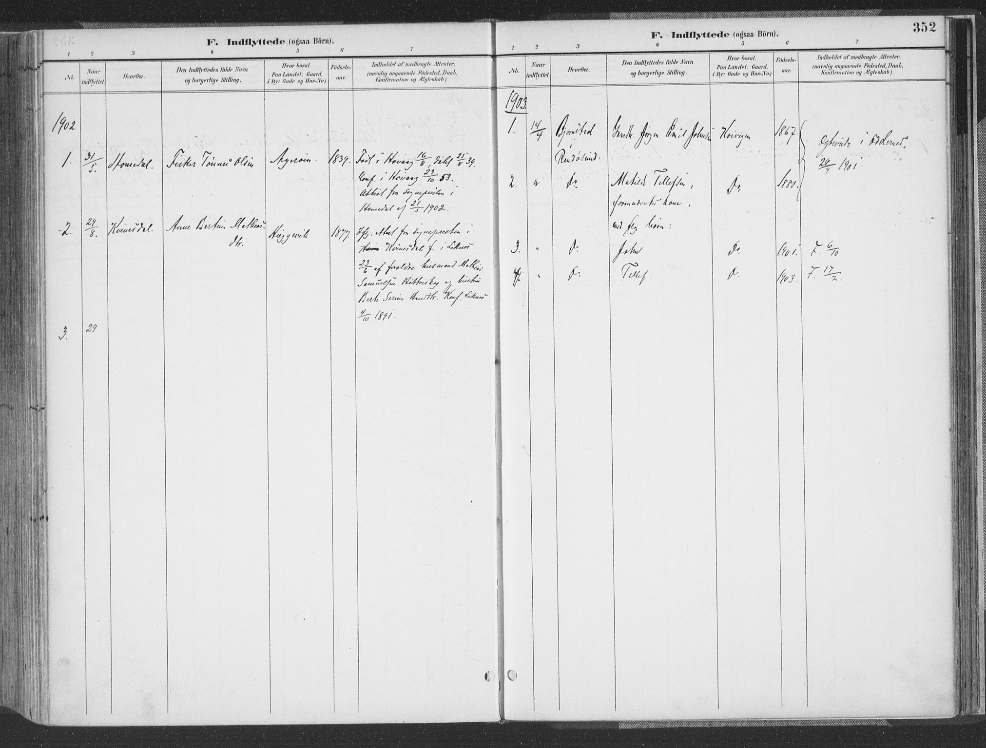 Høvåg sokneprestkontor, AV/SAK-1111-0025/F/Fa/L0006: Parish register (official) no. A 6, 1894-1923, p. 353