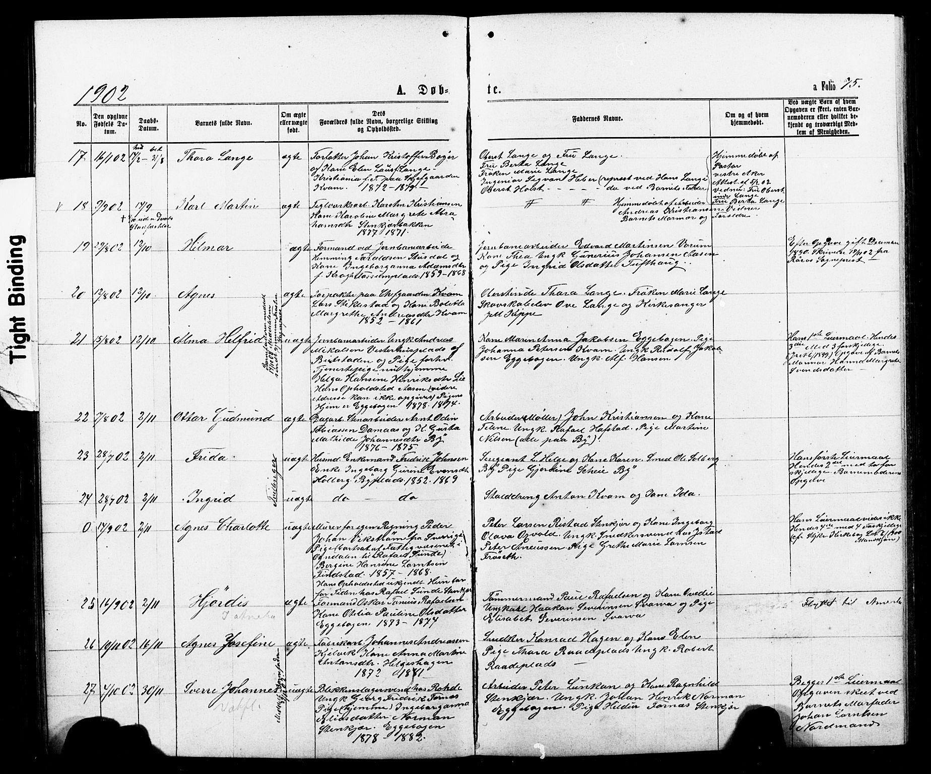 Ministerialprotokoller, klokkerbøker og fødselsregistre - Nord-Trøndelag, SAT/A-1458/740/L0380: Parish register (copy) no. 740C01, 1868-1902, p. 75