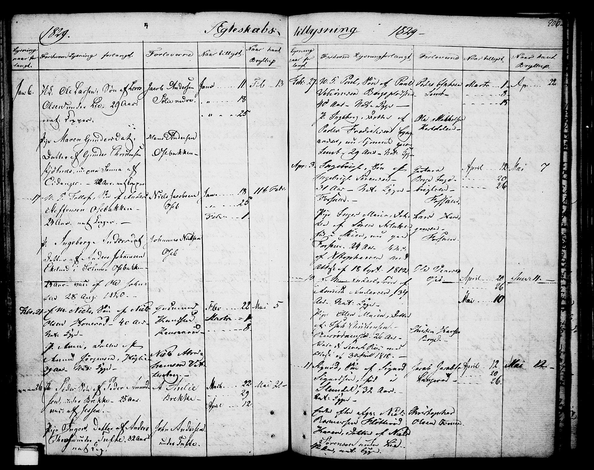 Gjerpen kirkebøker, SAKO/A-265/F/Fa/L0003: Parish register (official) no. I 3, 1796-1814, p. 206