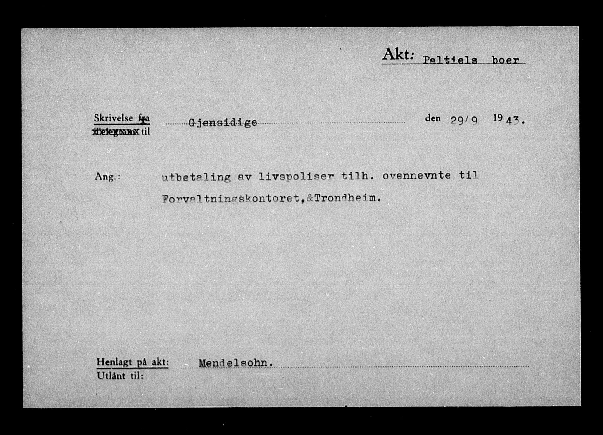 Justisdepartementet, Tilbakeføringskontoret for inndratte formuer, AV/RA-S-1564/H/Hc/Hca/L0906: --, 1945-1947, p. 347